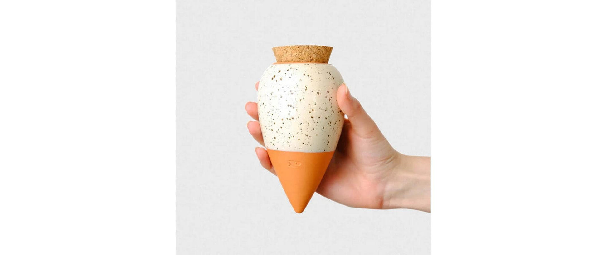 Gorilla gardening Olla Bewässerungssystem – Ton – Braun/Orange – für Zimmer- und Topfpflanzen – Ø 80 × H 170 mm