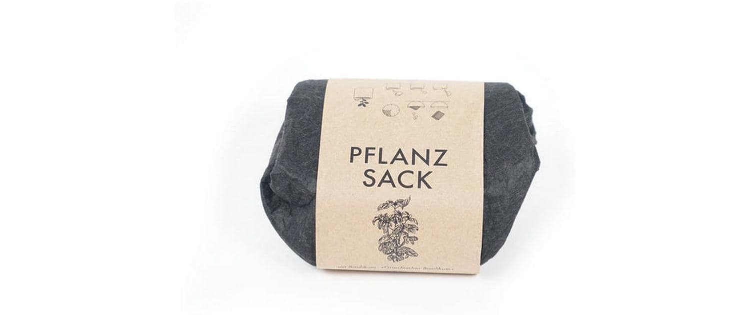 Gorilla Gardening Pflanzsack – für Basilikum – Recyceltes PET, Grau, 1-teilig