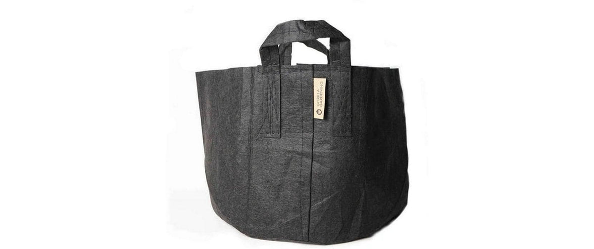 Gorilla gardening Pflanzsack – 30 l – Recyceltes PET & Naturfasern, Schwarz