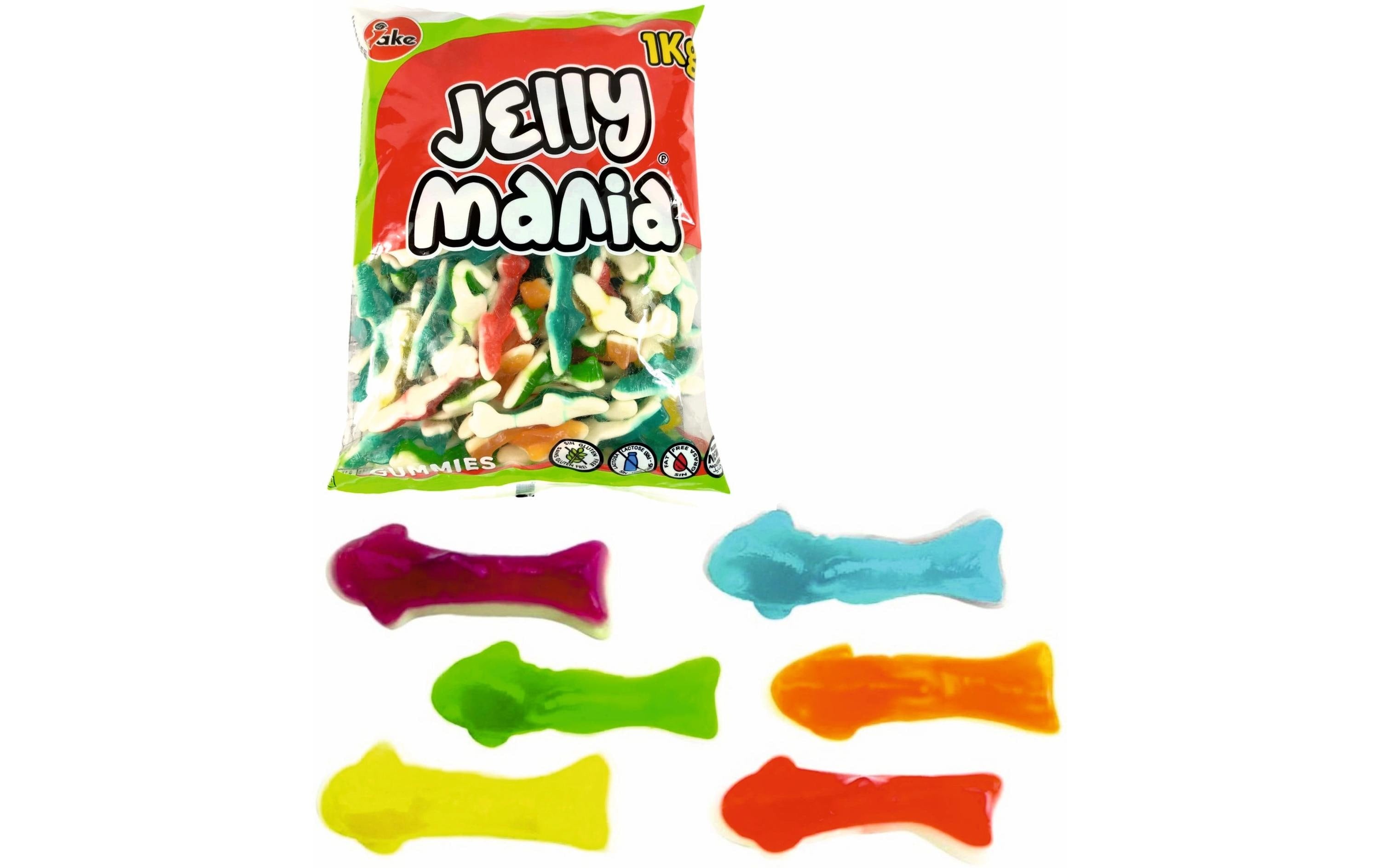 Jake Jellymania Sharks Gummibonbons – glutenfrei – 1 kg