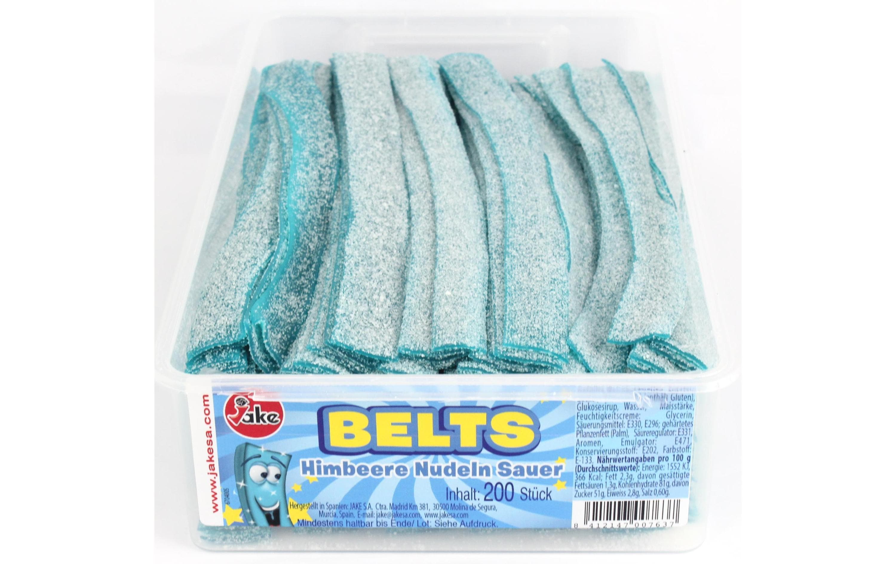 Jake Belts Gummibonbons – Himbeere, Sauer – 1,8 kg