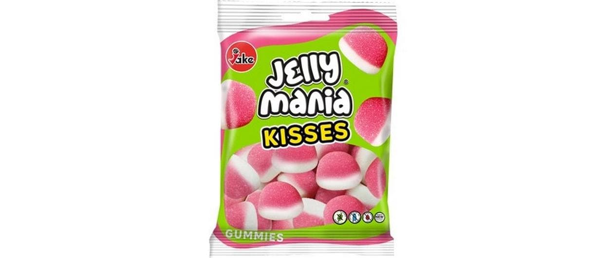 Jake Jellymania Kisses Gummibonbons, glutenfrei – 100 g