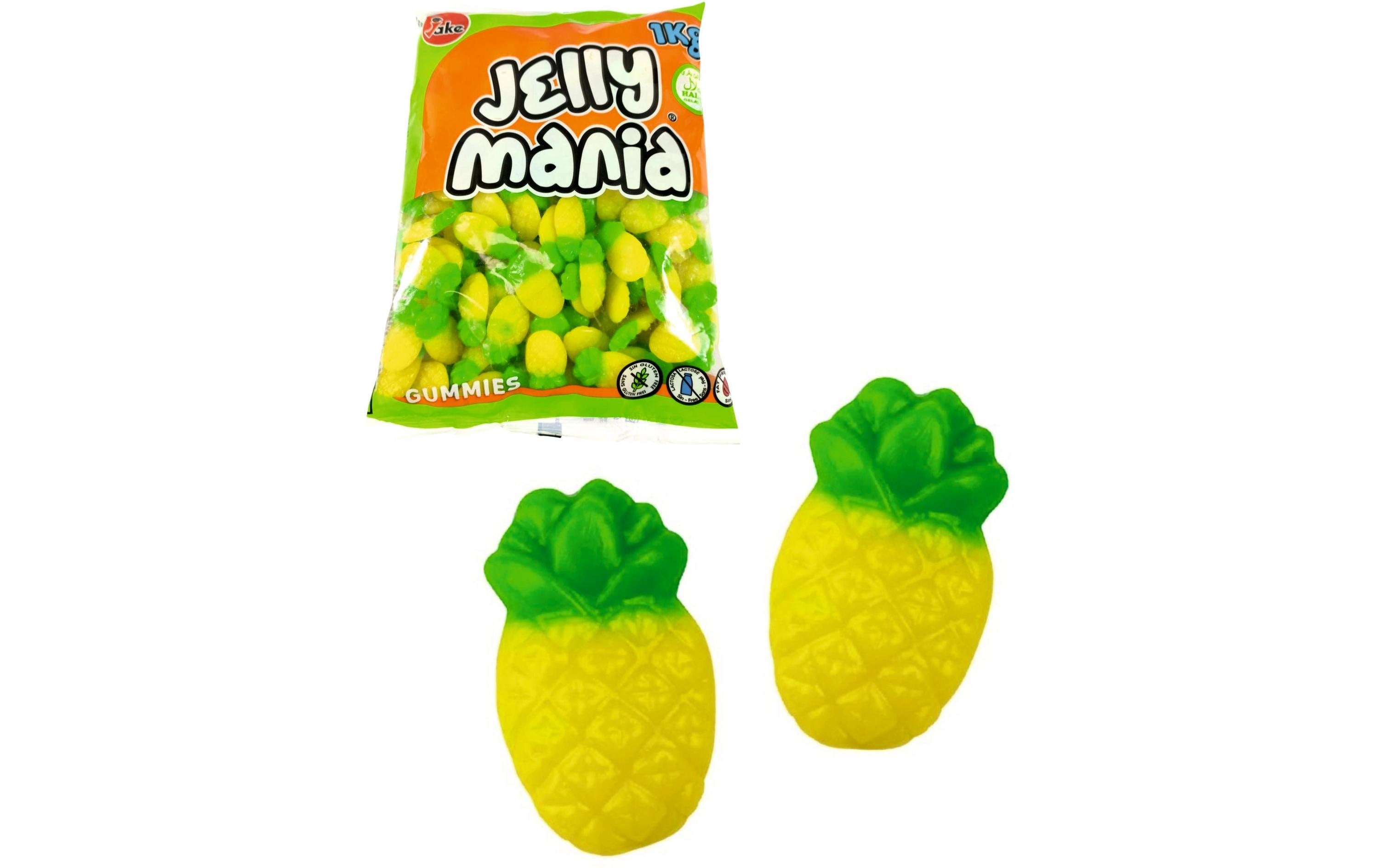 Jake Jellymania Fruchtgummi – Ananas, glutenfrei – 1 kg