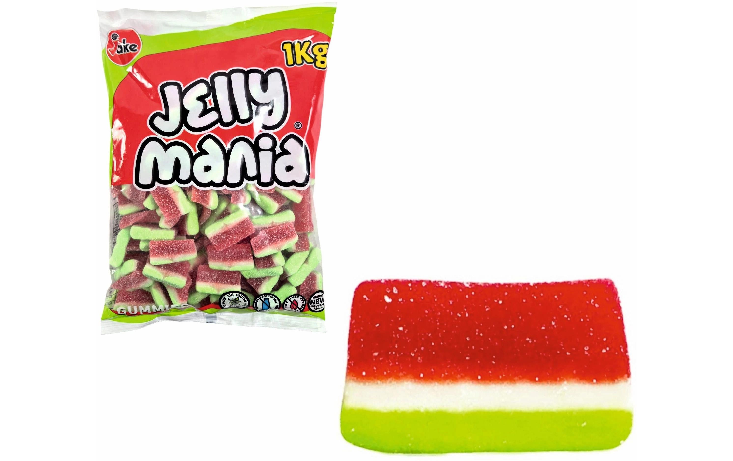 Jake Jellymania Gummibonbons – Wassermelone, Sauer – 1 kg
