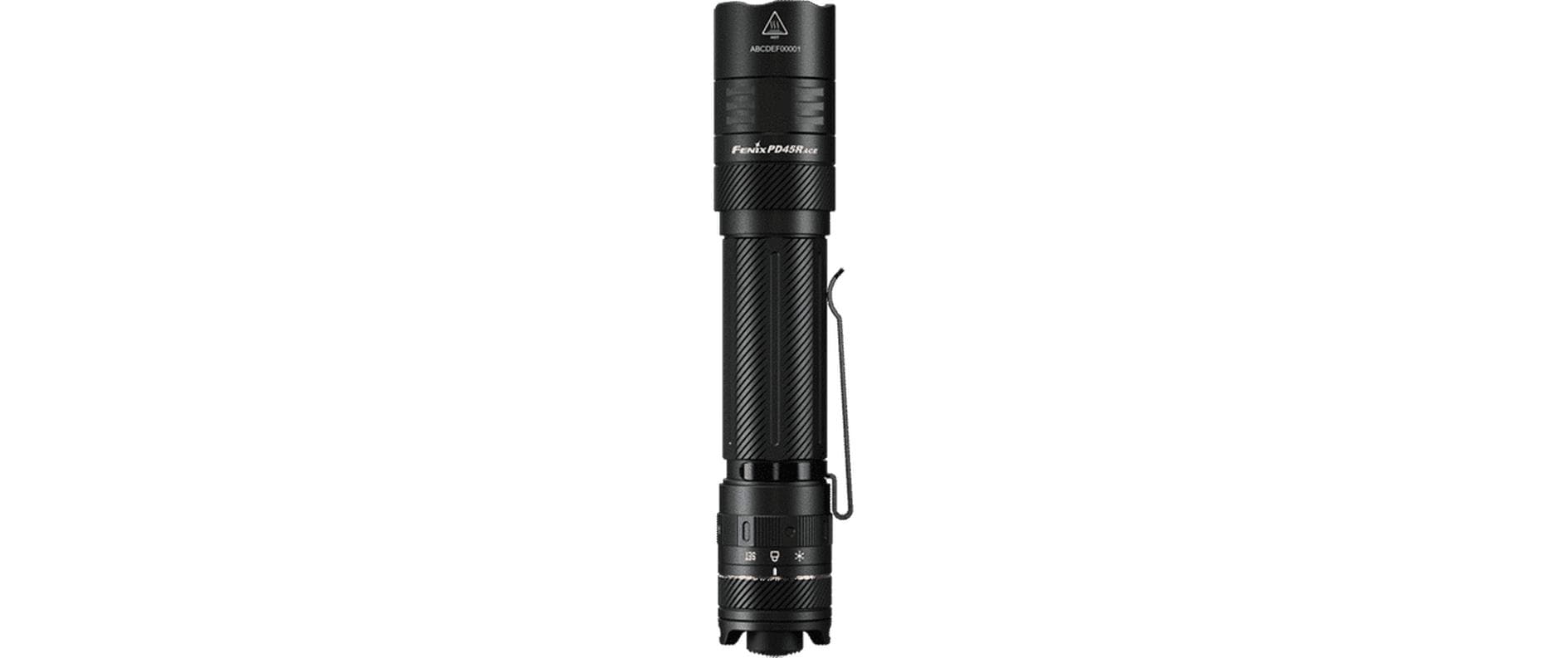 Fenix Taschenlampe PD45R ACE – 3200 lm, 410 m, IP68, Akku 6000 mAh – Schwarz