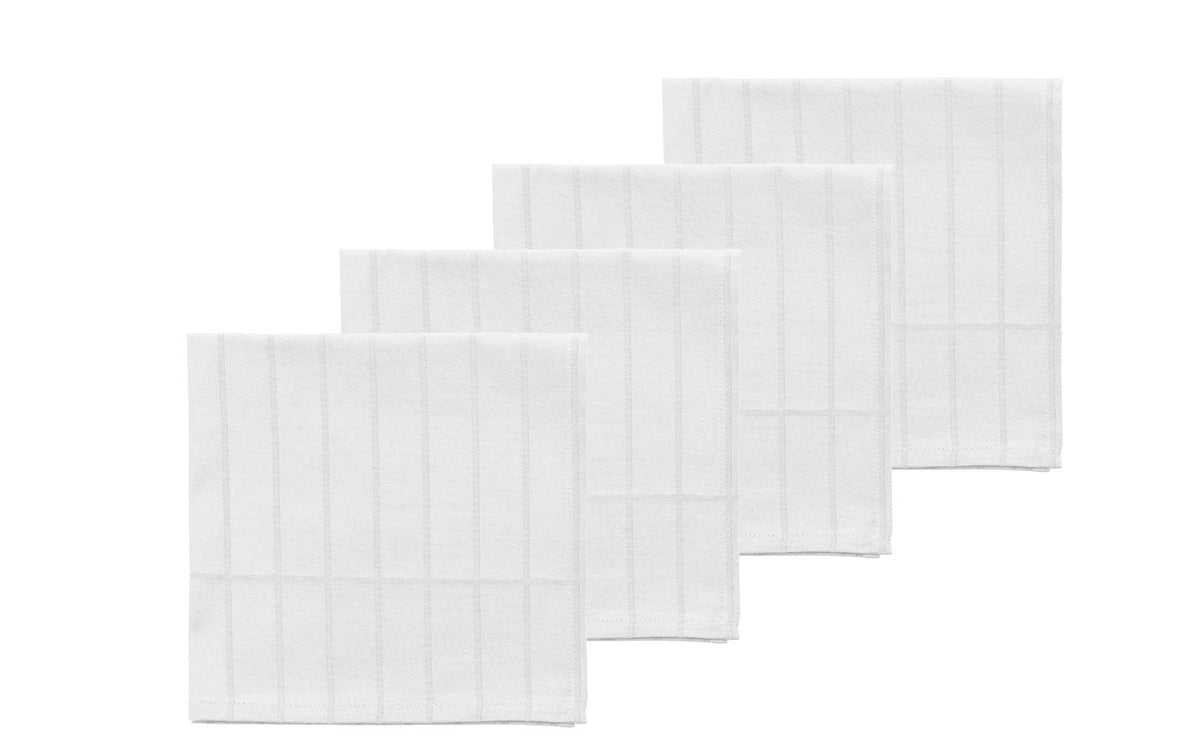 Södahl Stoffserviette Essence – weiss – 45 × 45 cm, Baumwolle – 4er-Set