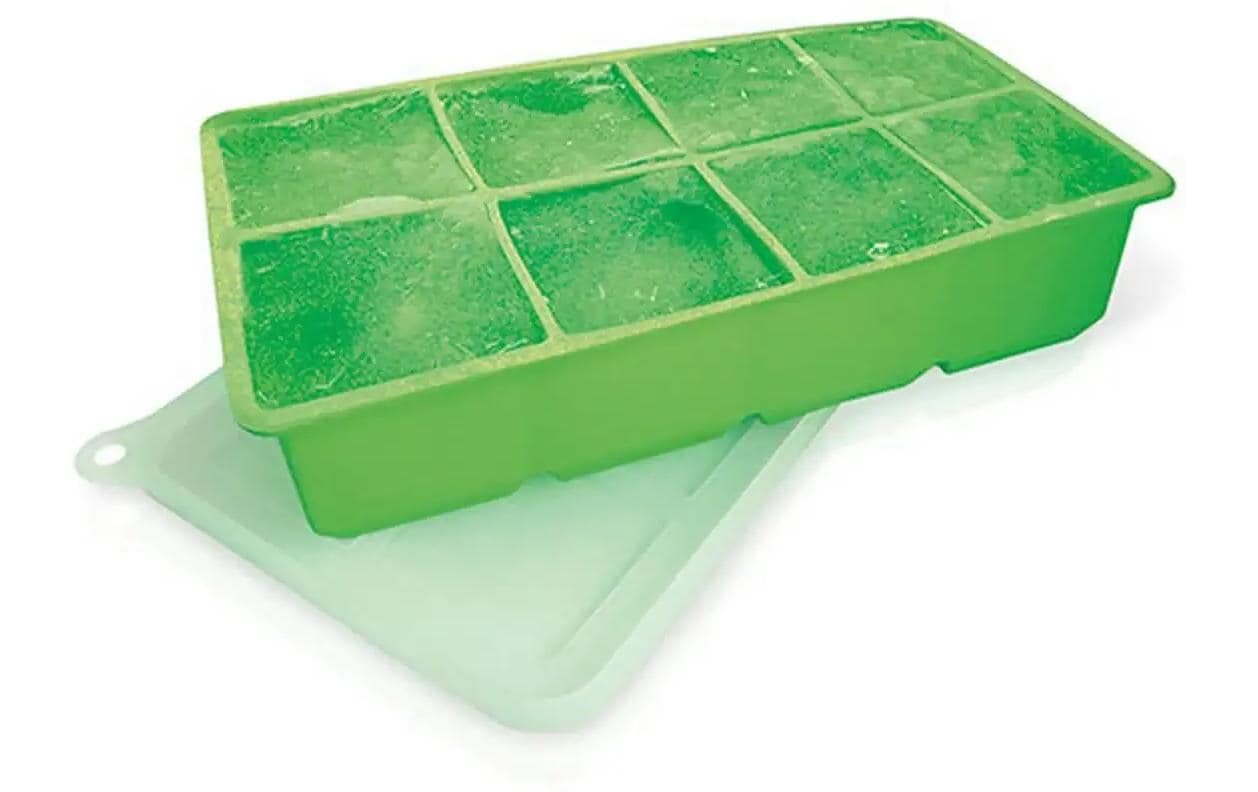 Vin Bouquet – Eiswürfelform 6er, 4,5 × 4,5 × 5 cm, Silikon, Grün, BPA-frei
