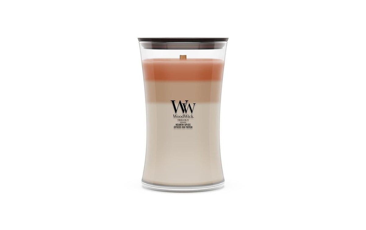 WoodWick Duftkerze – Holz, Praline – Ø 10 cm