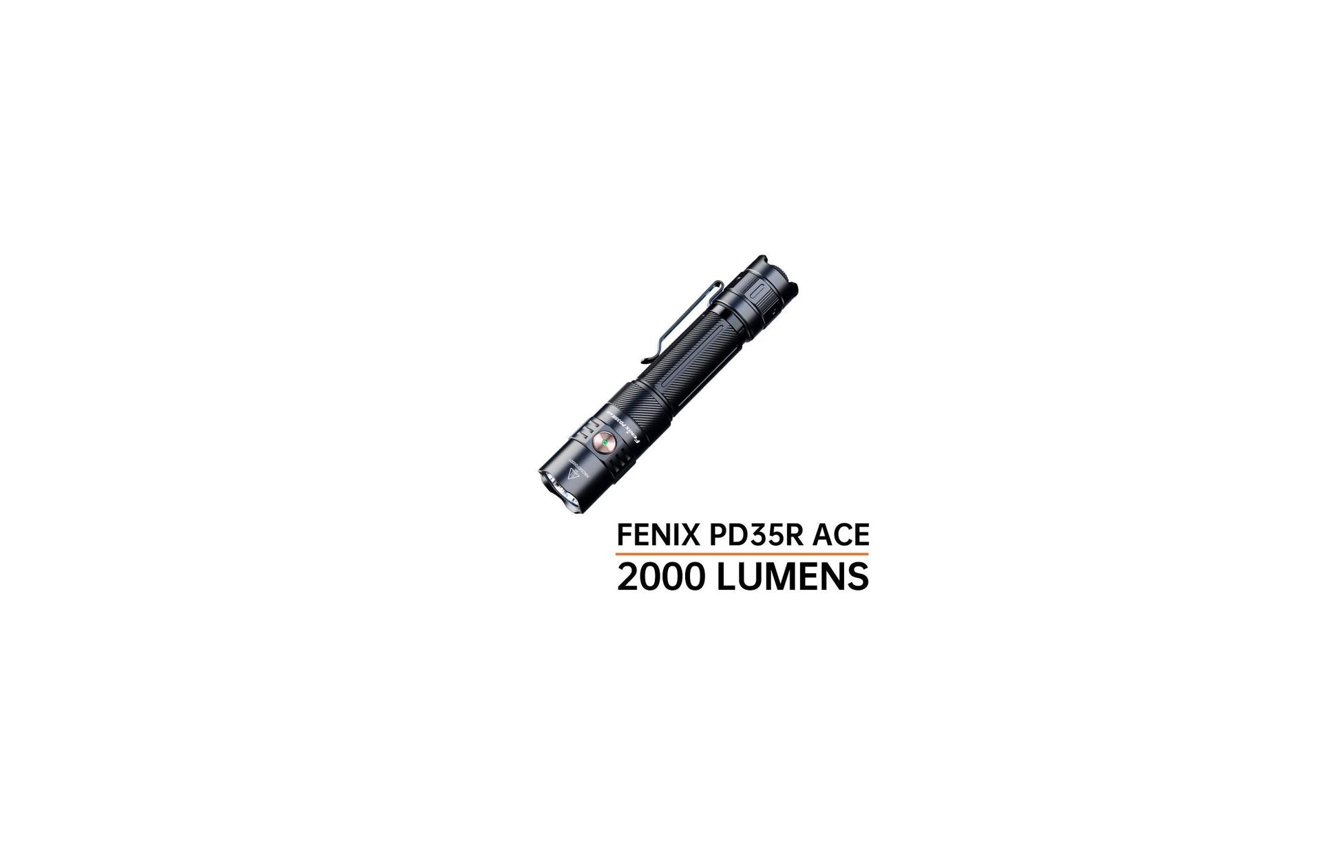 Fenix Taschenlampe PD35R ACE – 2000 lm, 380 m, IP68, Akku 4000 mAh – Schwarz