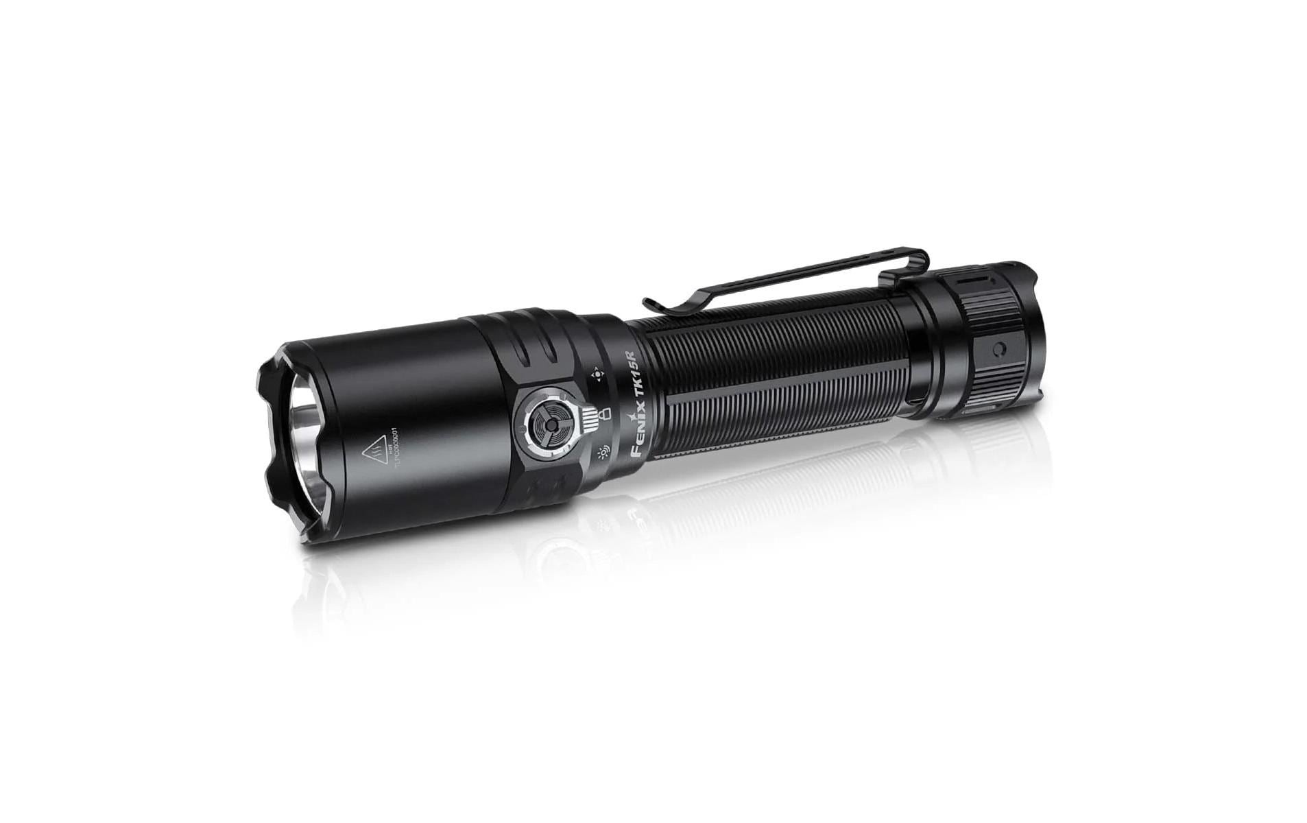Fenix Taschenlampe TK15R – 3200 lm, 490 m, IP68, Akku 5000 mAh (21700) – Schwarz