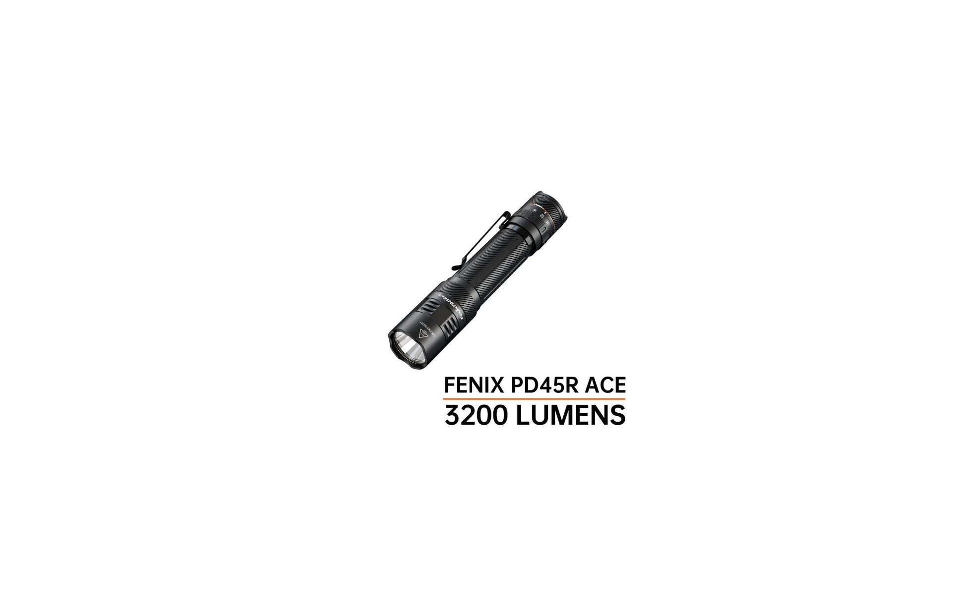 Fenix Taschenlampe PD45R ACE – 3200 lm, 410 m, IP68, Akku 6000 mAh – Schwarz