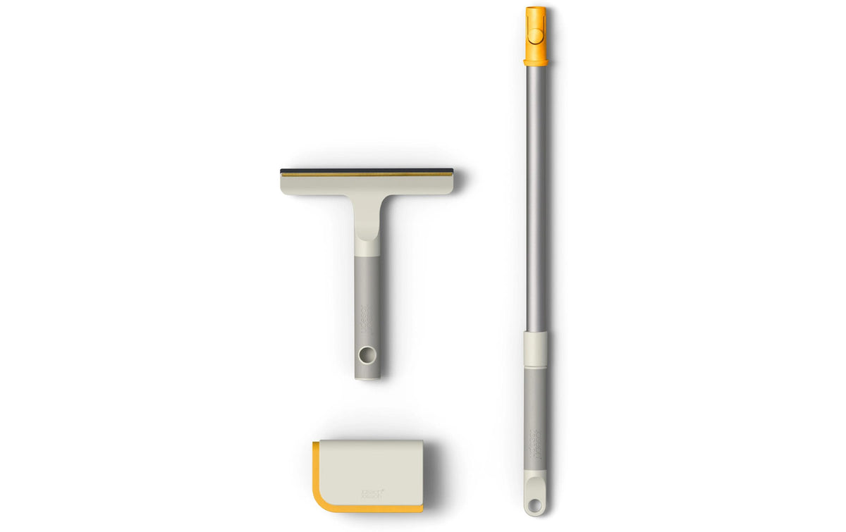 Joseph Joseph Textilbürste CleanTech – Autositze, Polster & Teppiche, Messing, Grau, 2er-Set