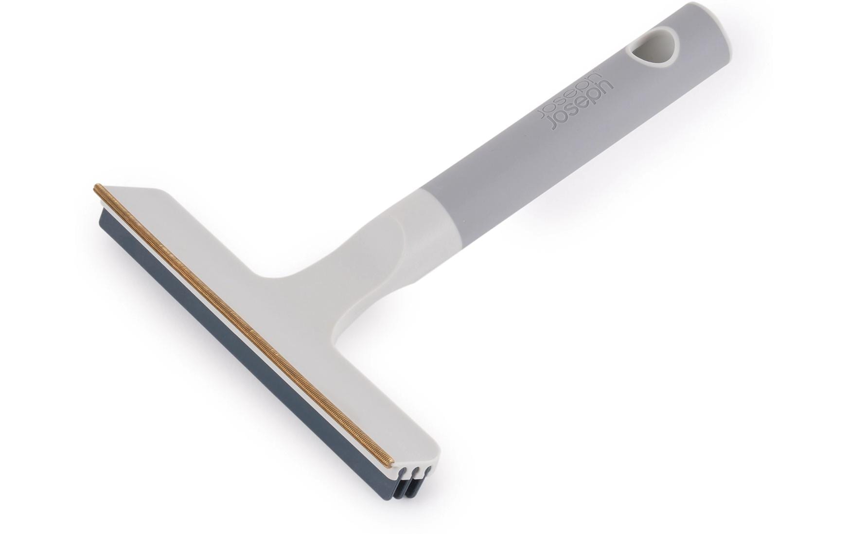 Joseph Joseph Textilbürste CleanTech 2-in-1 – für Teppiche & Tierhaare, Messing, Grau