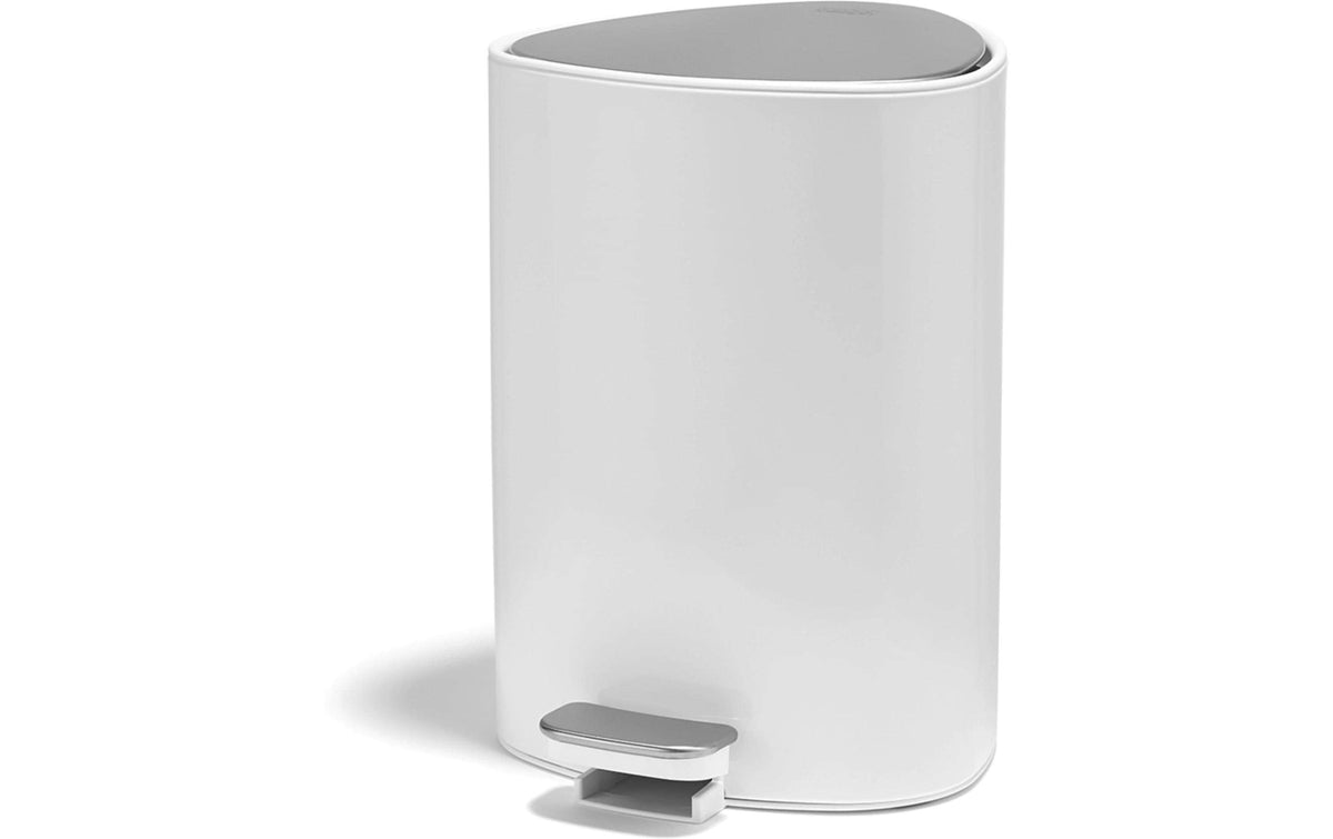 Joseph Joseph Kosmetikeimer – 5 l – Stahl, rund – weiss