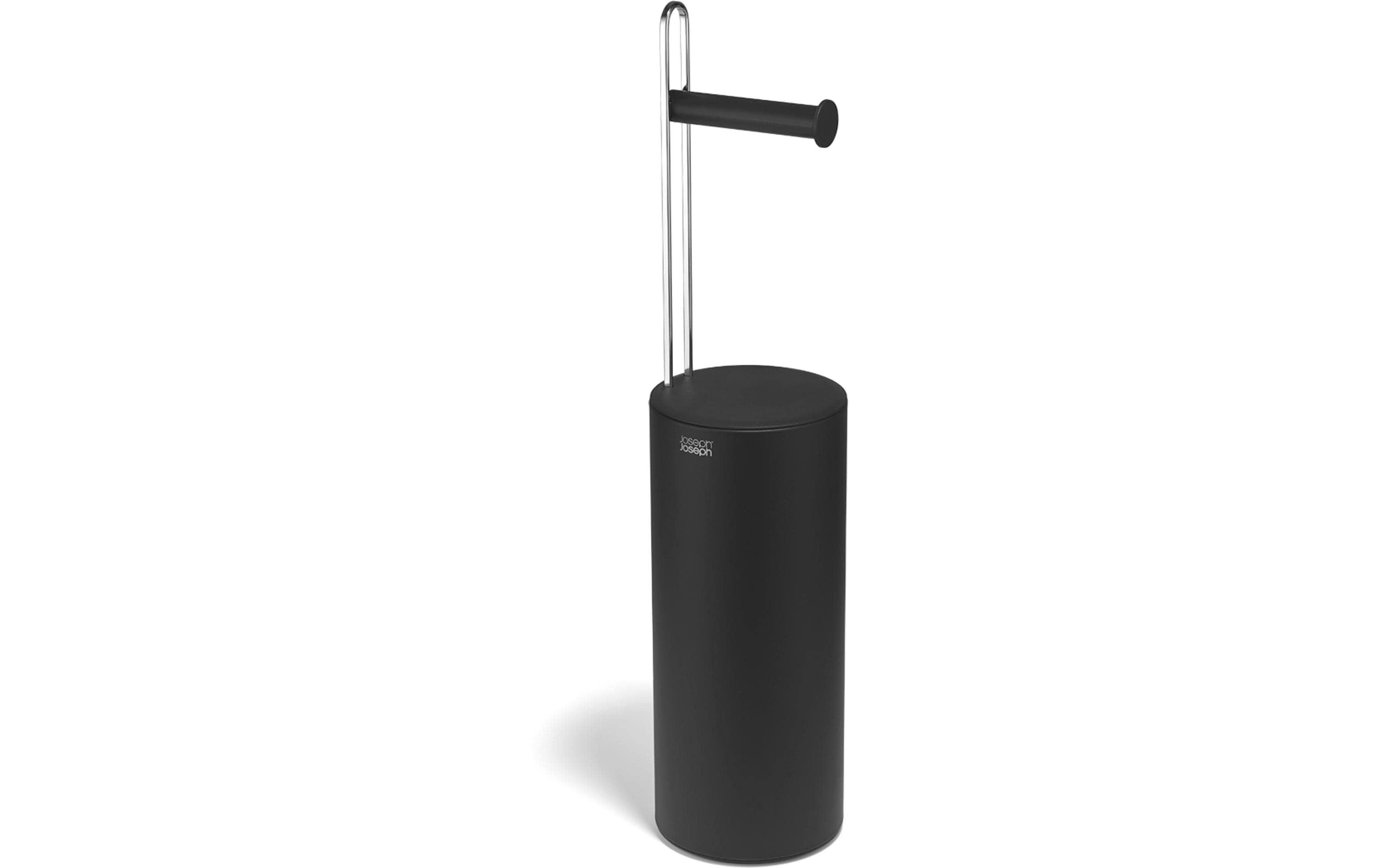 Joseph Joseph – Toilettenpapierständer – Kunststoff, schwarz, 15 × 15 × 65,2 cm