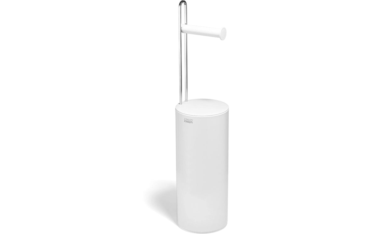 Joseph Joseph – Toilettenpapierständer – Stahl, Weiss, 15 × 15 × 65,2 cm