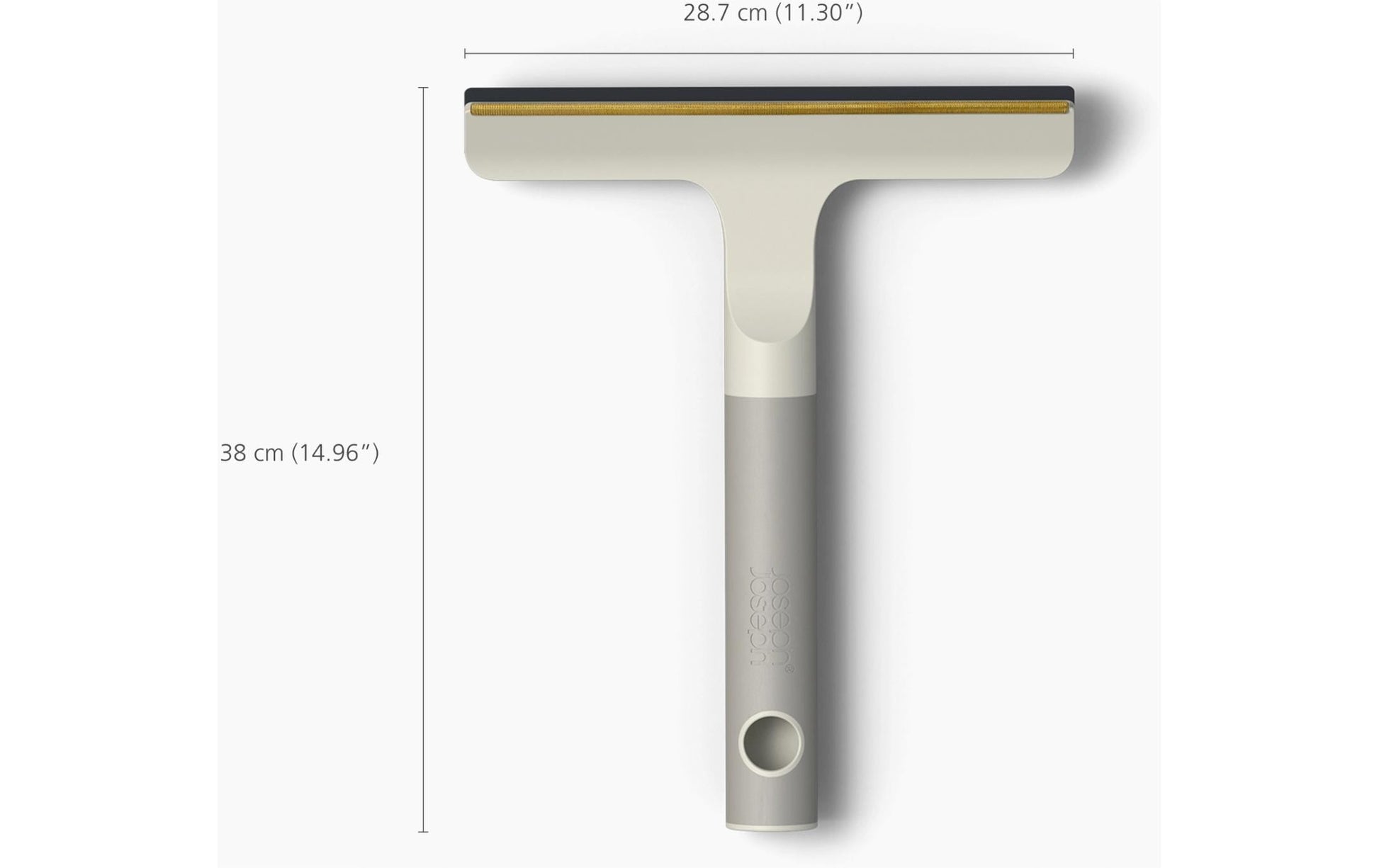 Joseph Joseph Textilbürste CleanTech 2-in-1 – für Teppiche & Tierhaare, Messing, Grau