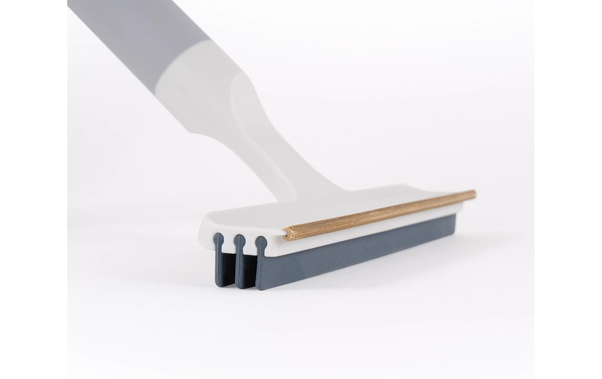 Joseph Joseph Textilbürste CleanTech 2-in-1 – für Teppiche & Tierhaare, Messing, Grau
