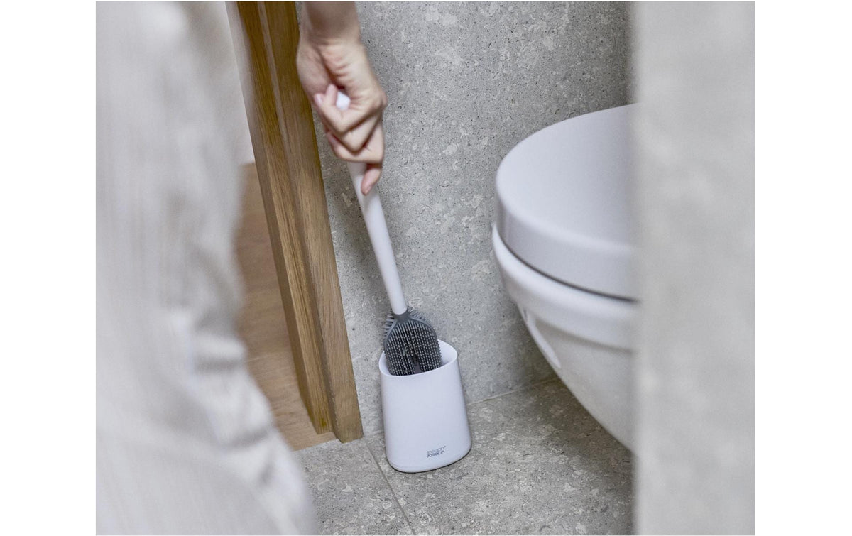 Joseph Joseph – WC-Bürstenset – Polypropylen, Silikon, Weiss, H 43,4 cm