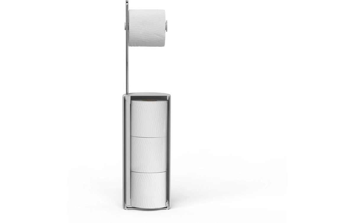 Joseph Joseph – Toilettenpapierständer – Stahl, Weiss, 15 × 15 × 65,2 cm