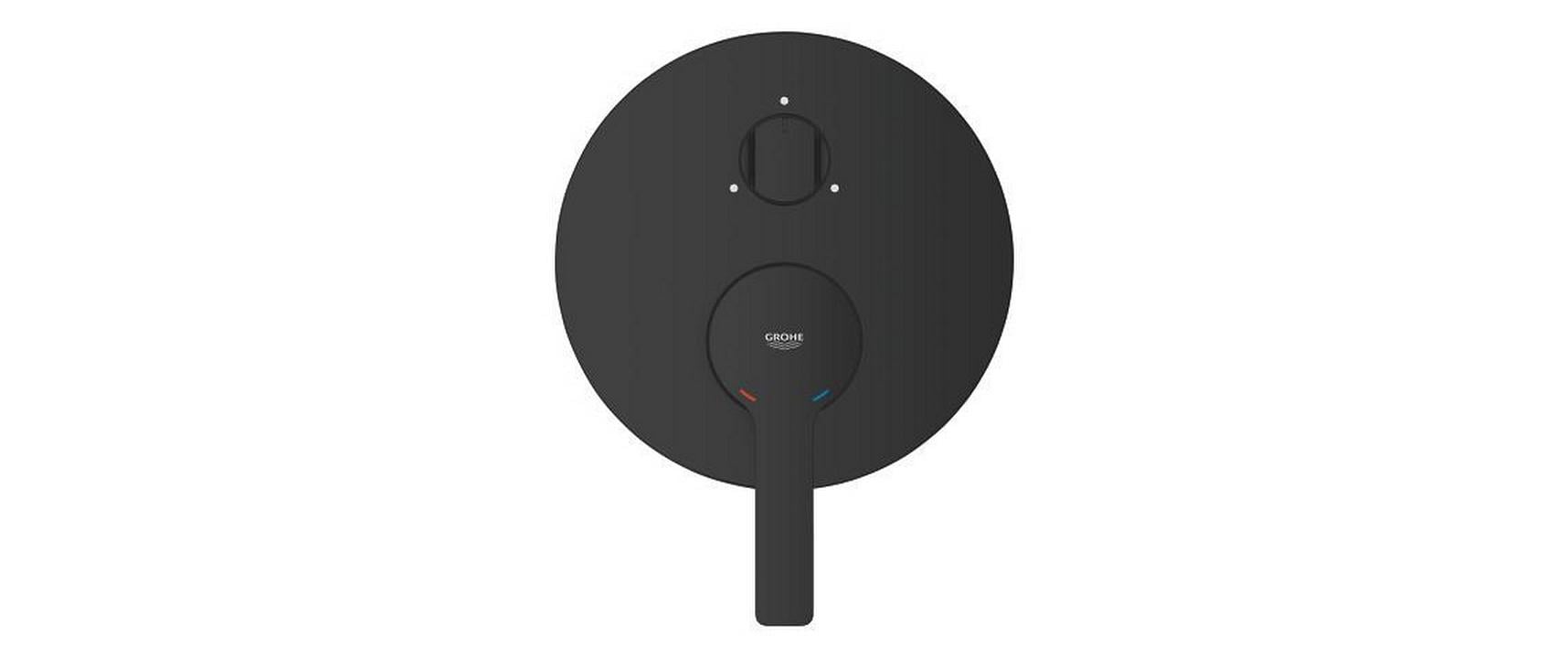 Grohe Badebatterie (Unterputz) Lineare – Metall, Schwarz