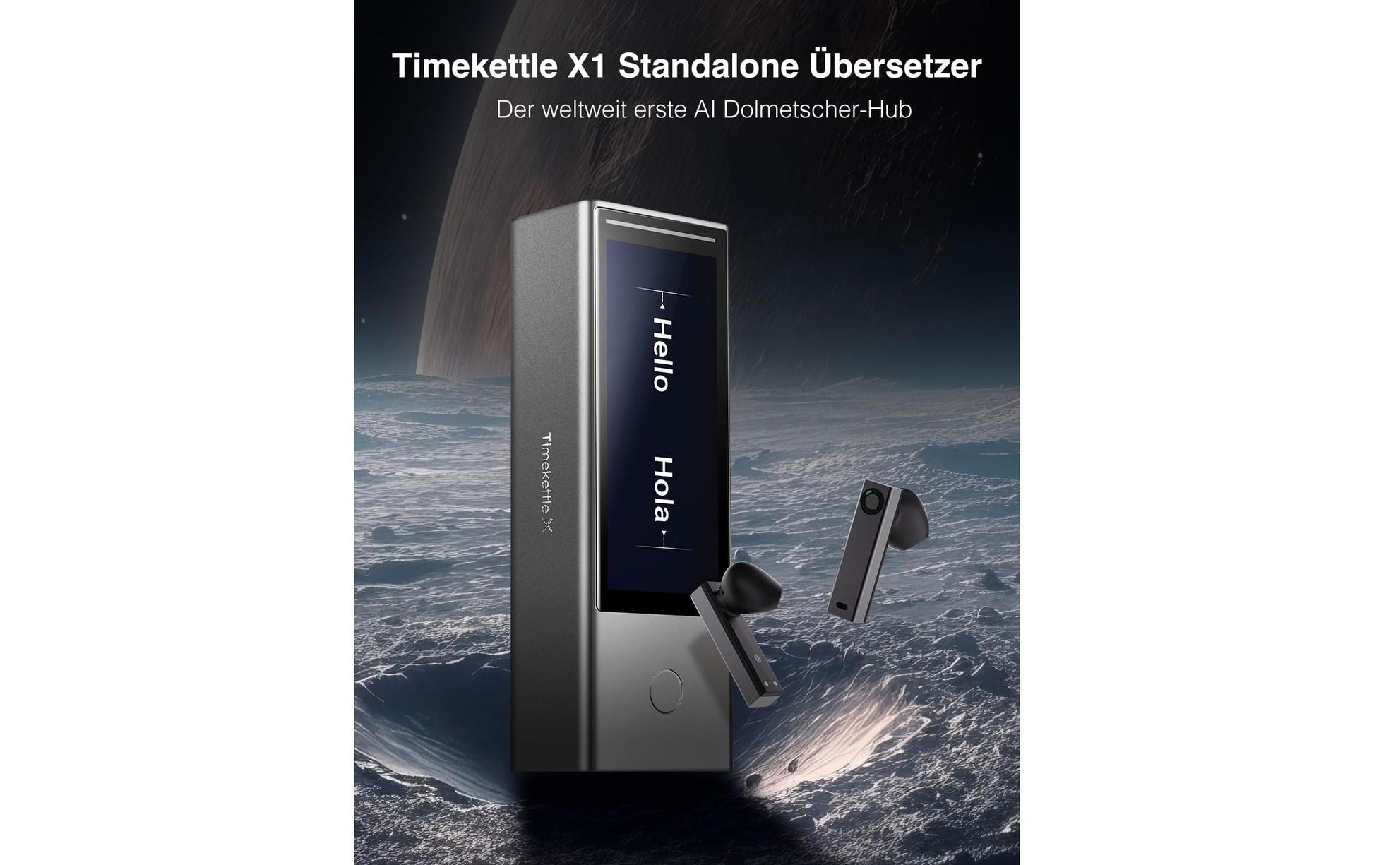 Timekettle X1 Meeting – Audio-Bridge, Schwarz