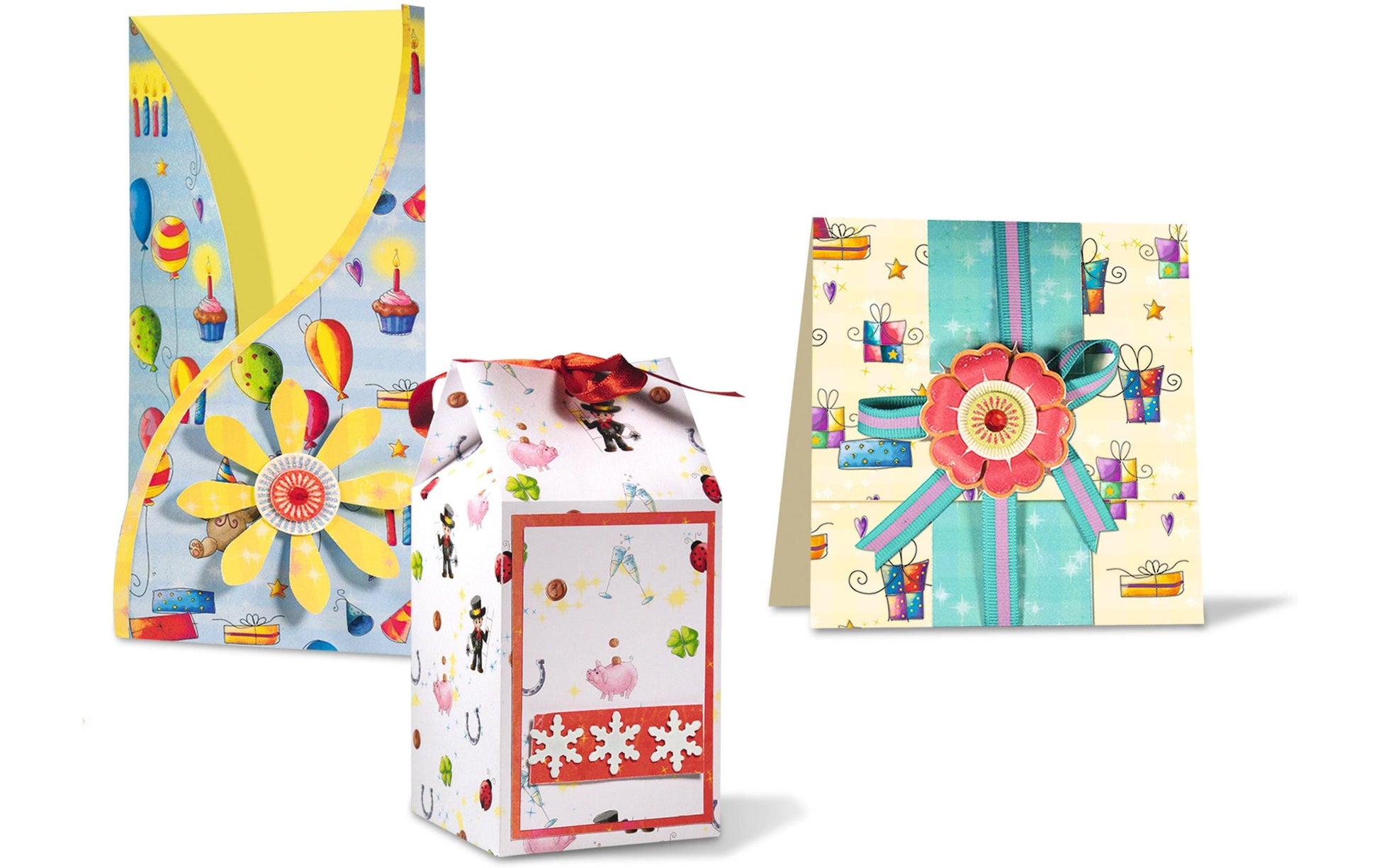 Ursus Bastelblock – 24 × 34 cm, Party-Motiv, Mehrfarbig, 300 g/m²