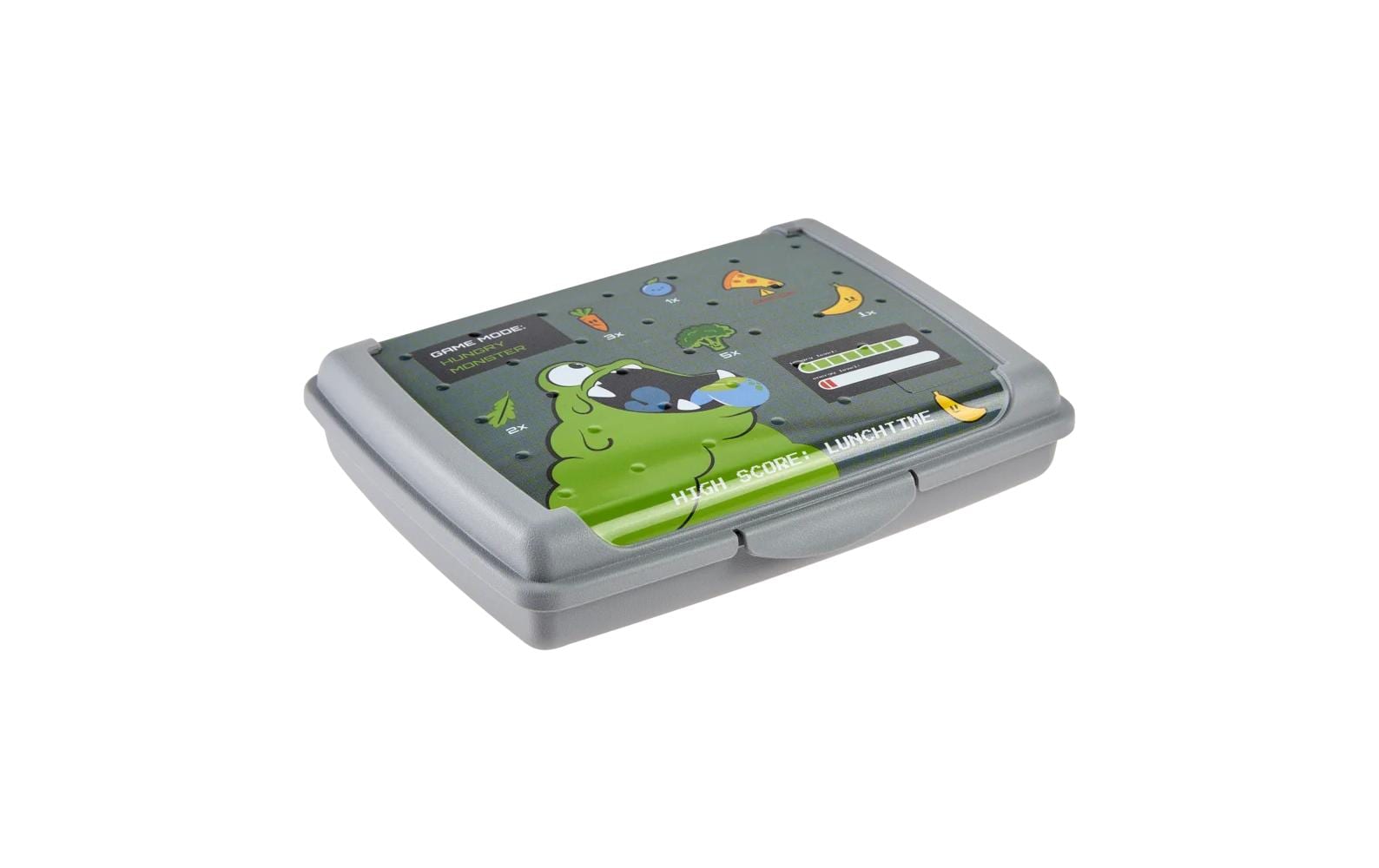 keeeper Lunchbox 500 ml, 13 × 17 × 3,5 cm, Polypropylen (PP), grau, für Kinder