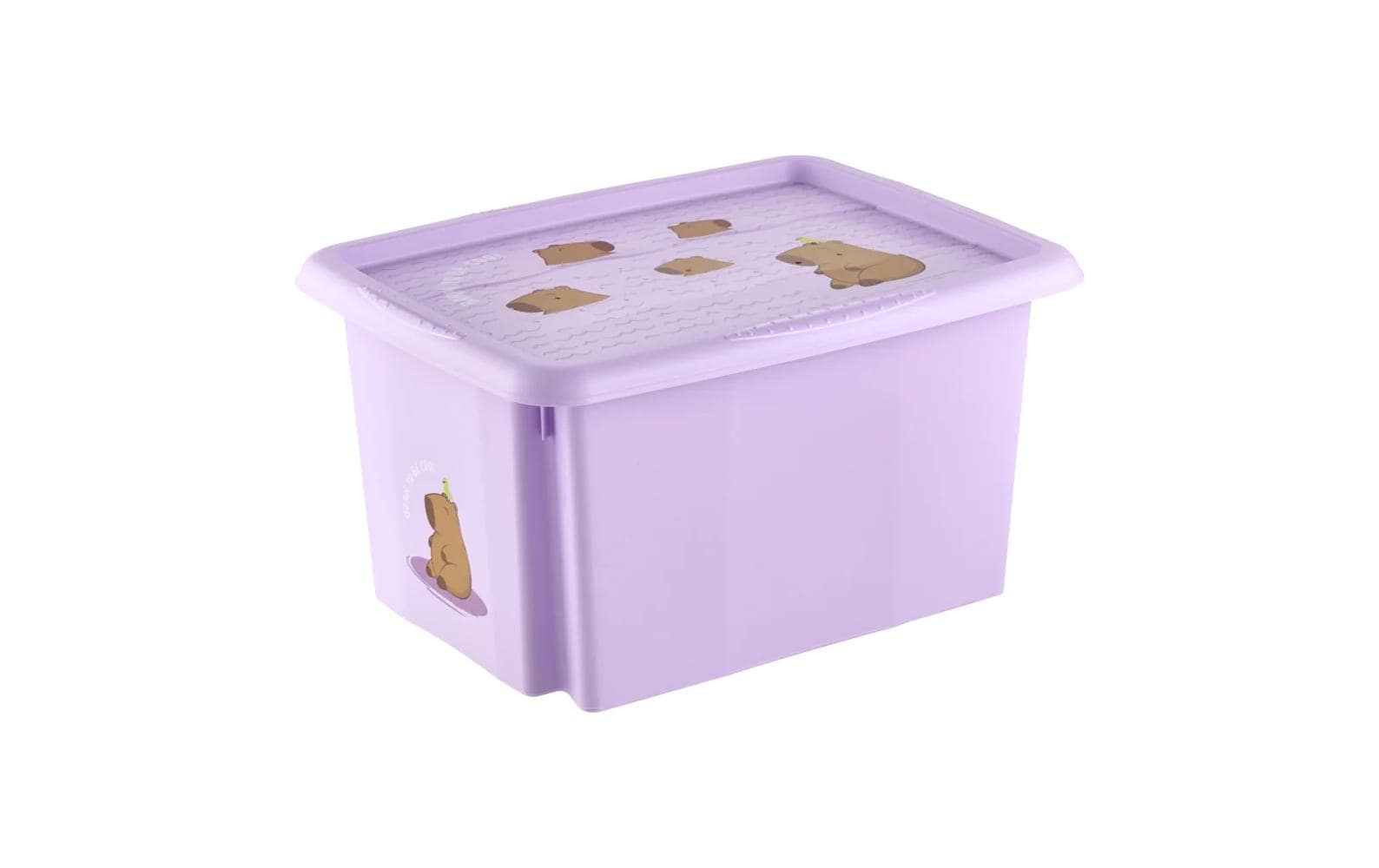 keeeper Aufbewahrungsbox 15 l (mit Deckel) – Polypropylen – Violett – 380 × 205 × 295 mm