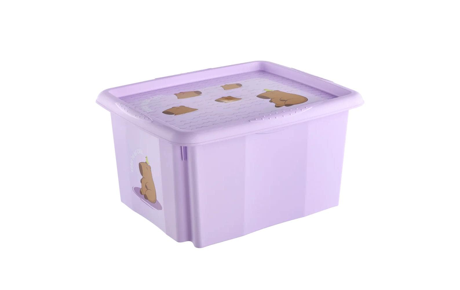 keeeper Aufbewahrungsbox 24 l (mit Deckel) – Polypropylen – Violett – 355 × 225 × 425 mm