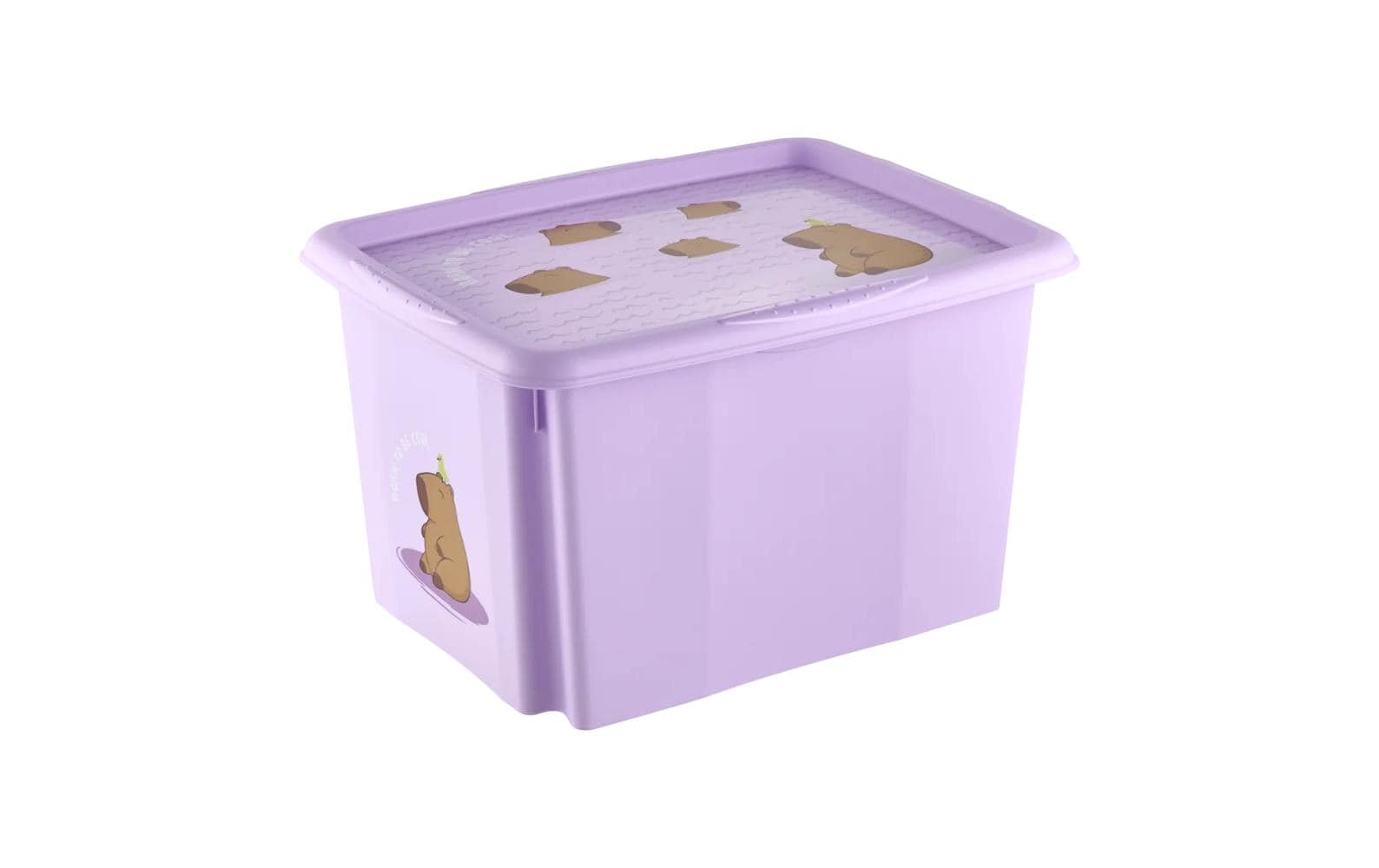 keeeper Aufbewahrungsbox 30 l (mit Deckel) – Polypropylen – Violett – 350 × 270 × 450 mm