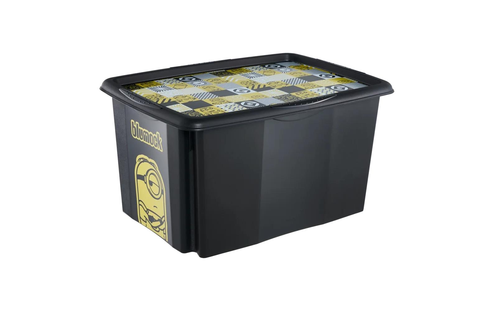 keeeper Aufbewahrungsbox 45 l (mit Deckel) – Polypropylen – Schwarz – 400 × 300 × 555 mm