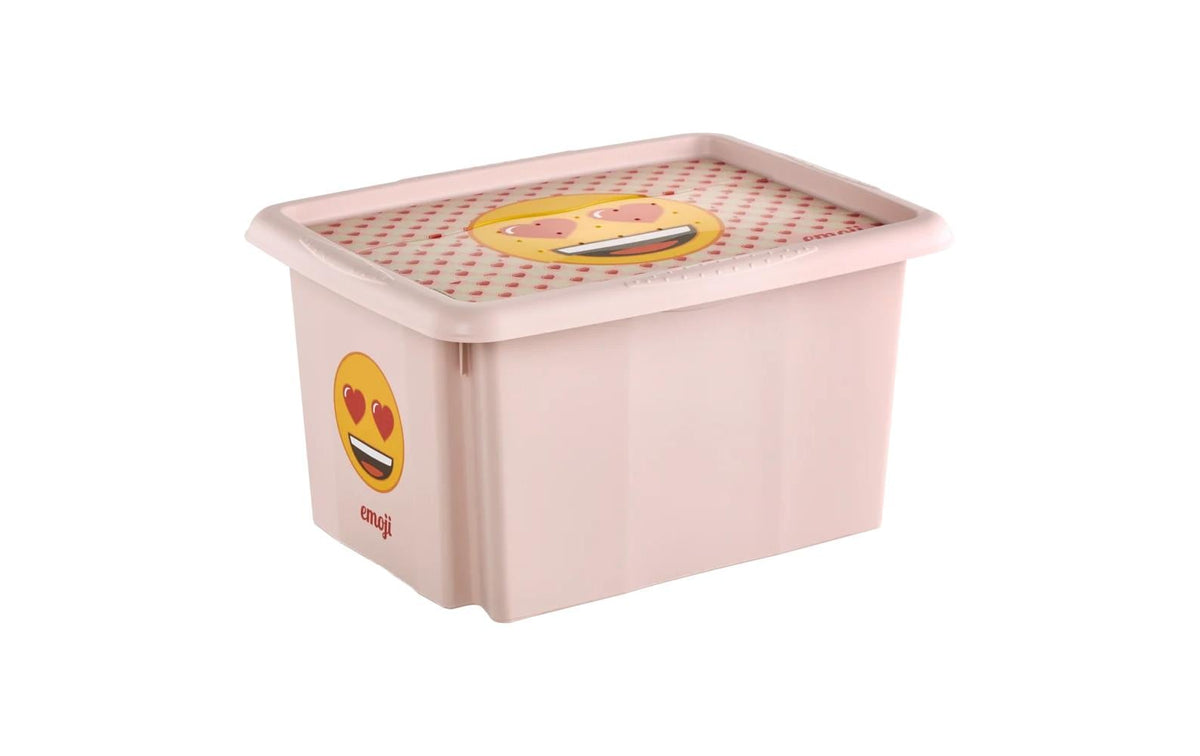 keeeper Aufbewahrungsbox 24 l (mit Deckel) – Polypropylen – Rosa – BPA-frei – 355 × 225 × 425 mm
