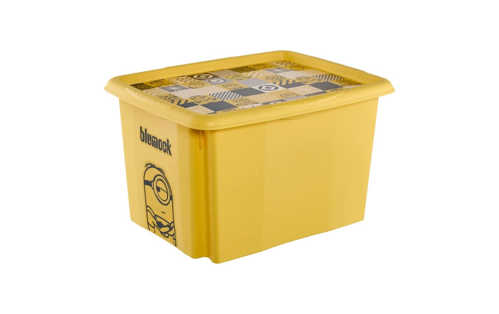 keeeper Aufbewahrungsbox 30 l (mit Deckel) – Polypropylen – Gelb – 350 × 270 × 450 mm