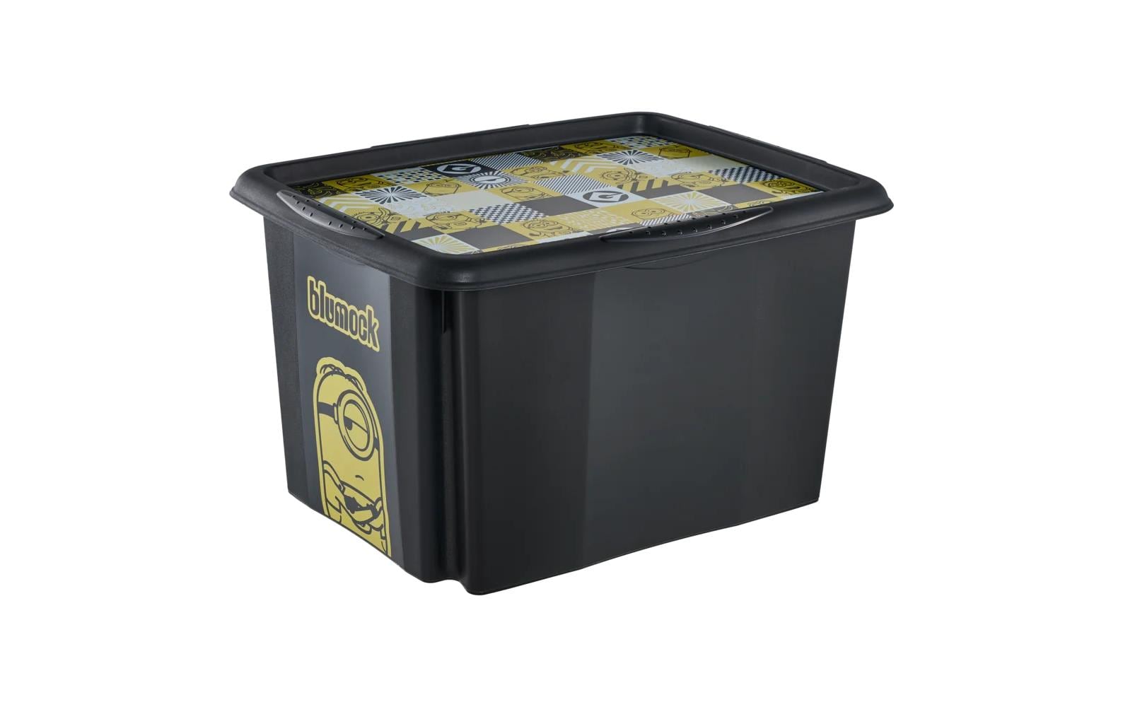 keeeper Aufbewahrungsbox 30 l (mit Deckel) – Polypropylen – Schwarz – 350 × 270 × 450 mm