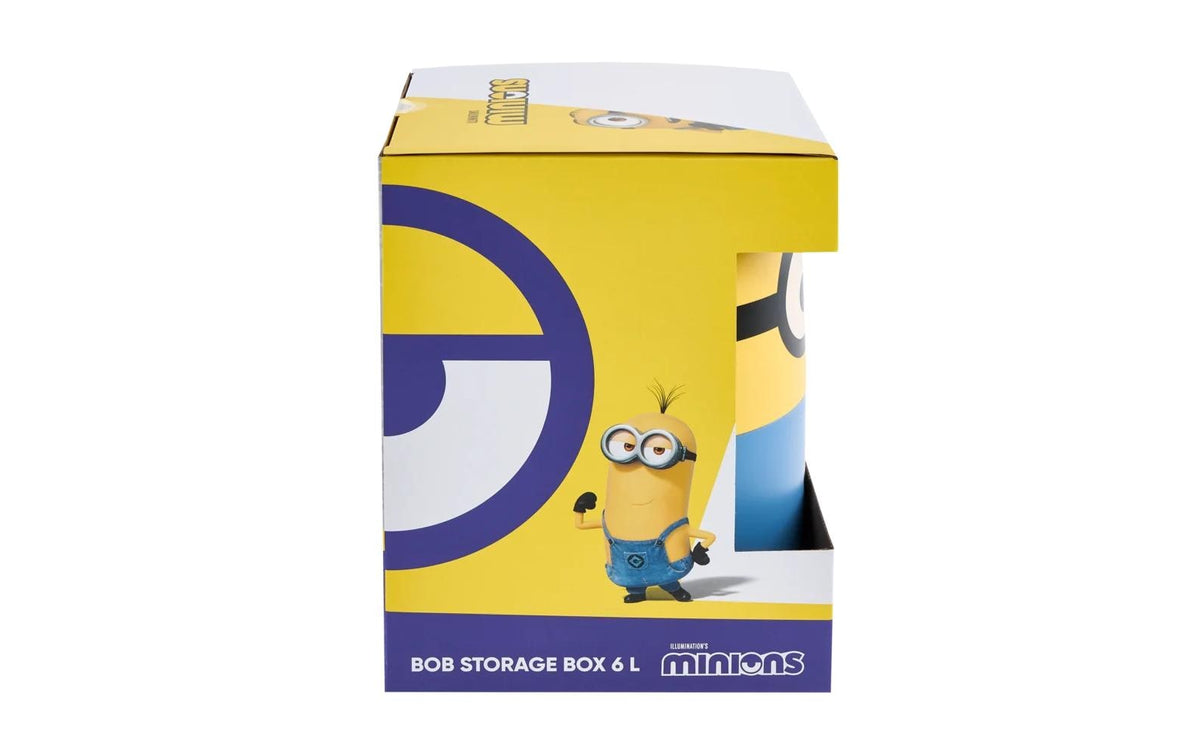 keeeper Minions Bob Aufbewahrungsbox 6 l – Kunststoff – Blau/Gelb – Ø 200 × 255 mm