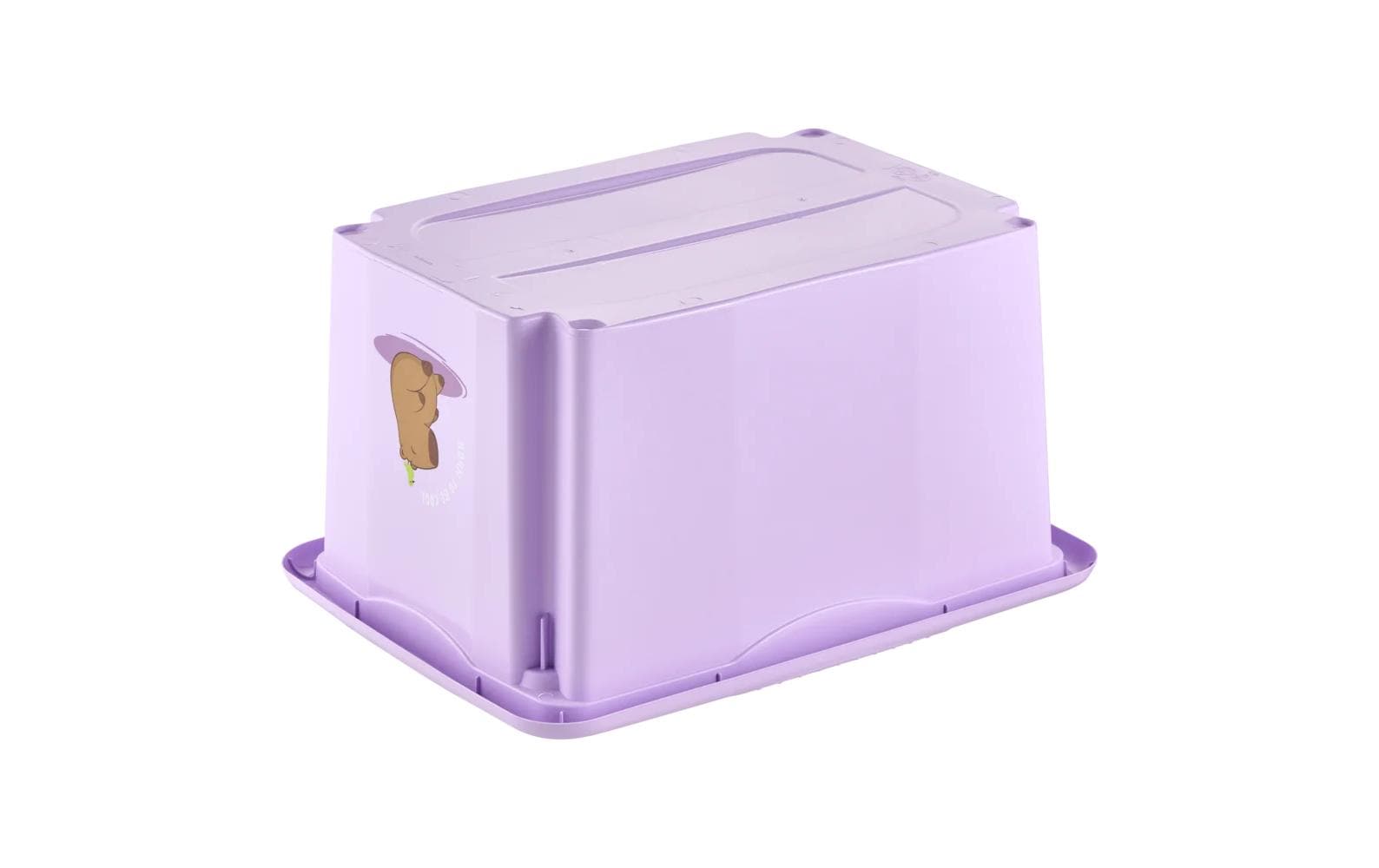keeeper Aufbewahrungsbox 15 l (mit Deckel) – Polypropylen – Violett – 380 × 205 × 295 mm