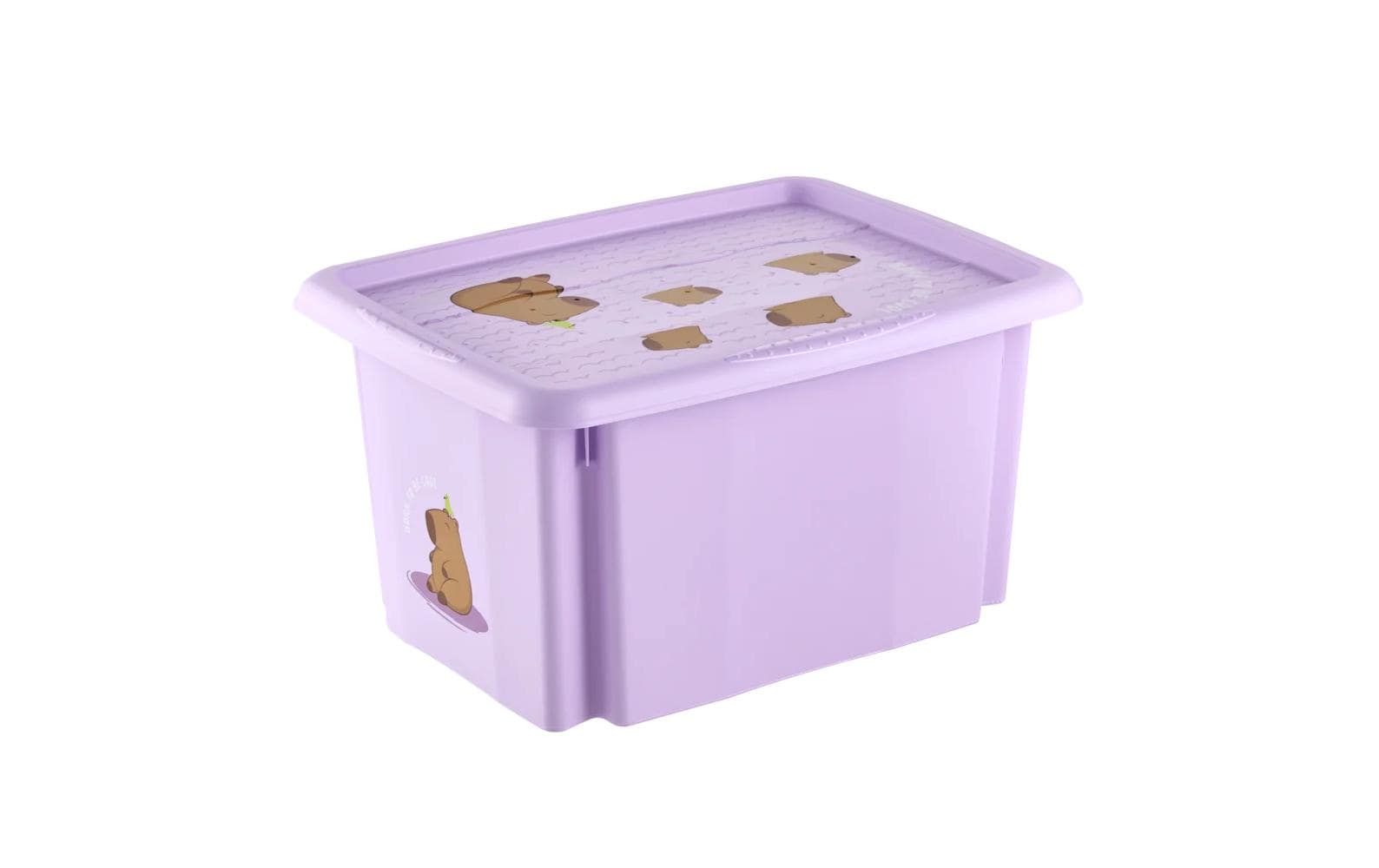 keeeper Aufbewahrungsbox 15 l (mit Deckel) – Polypropylen – Violett – 380 × 205 × 295 mm