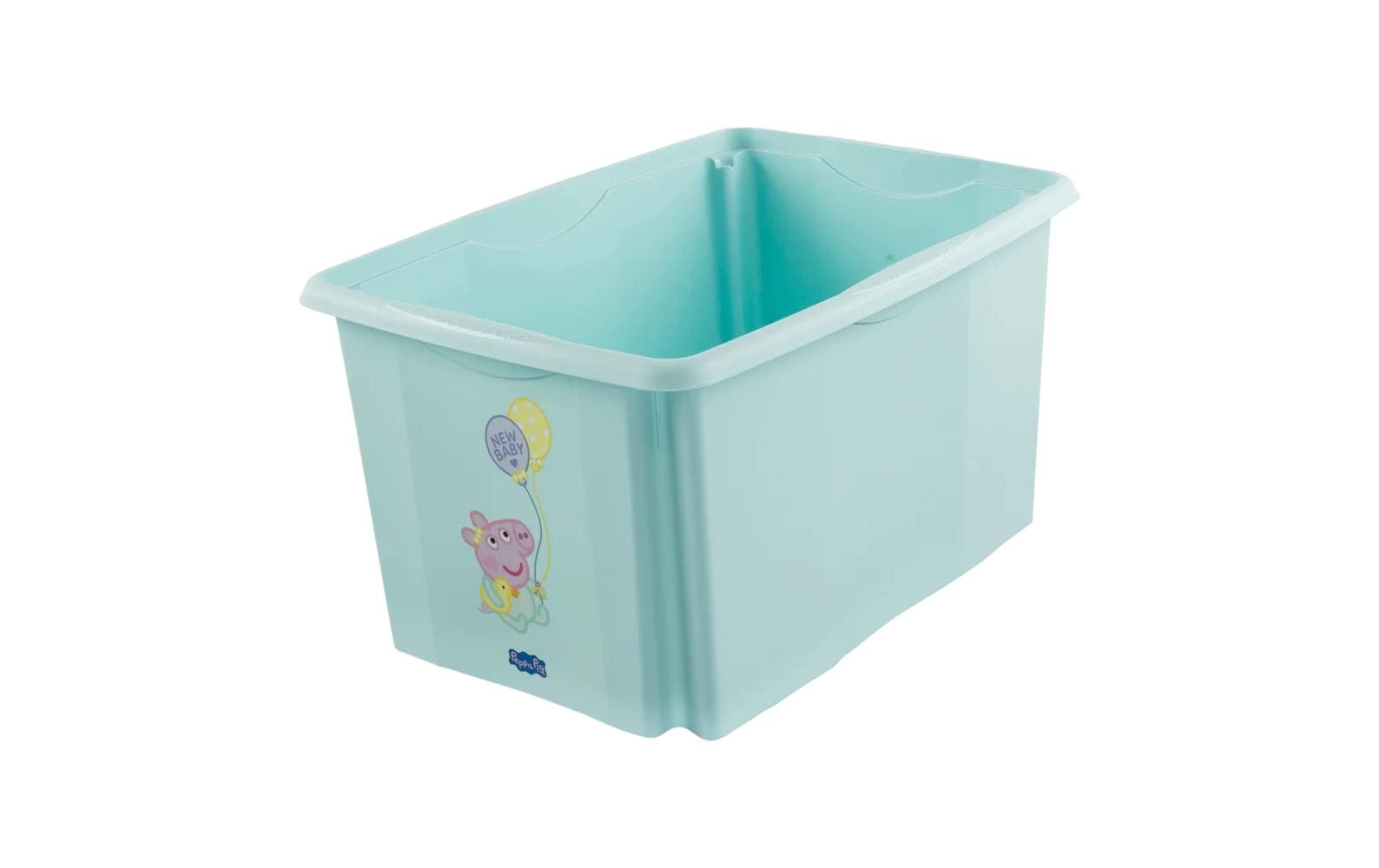 keeeper Aufbewahrungsbox 45 l (mit Deckel) – Polypropylen – Blau/Türkis – 400 × 300 × 555 mm