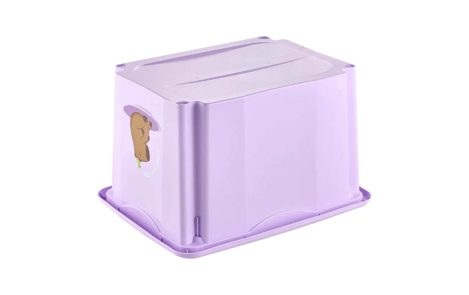 keeeper Aufbewahrungsbox 30 l (mit Deckel) – Polypropylen – Violett – 350 × 270 × 450 mm