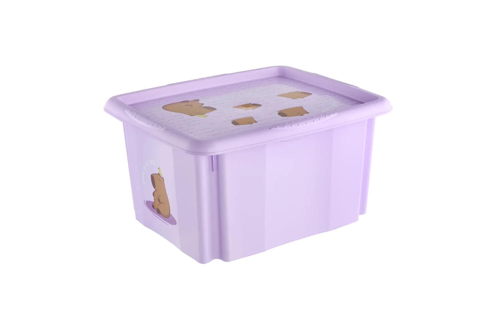 keeeper Aufbewahrungsbox 24 l (mit Deckel) – Polypropylen – Violett – 355 × 225 × 425 mm