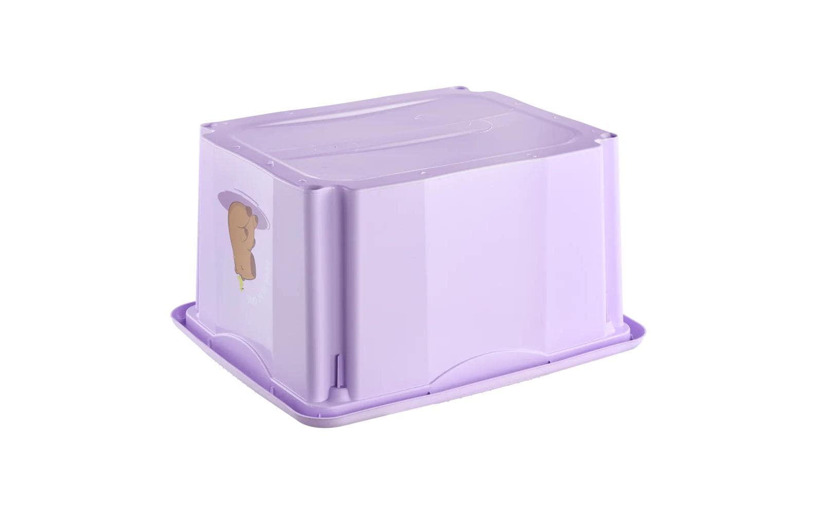 keeeper Aufbewahrungsbox 24 l (mit Deckel) – Polypropylen – Violett – 355 × 225 × 425 mm