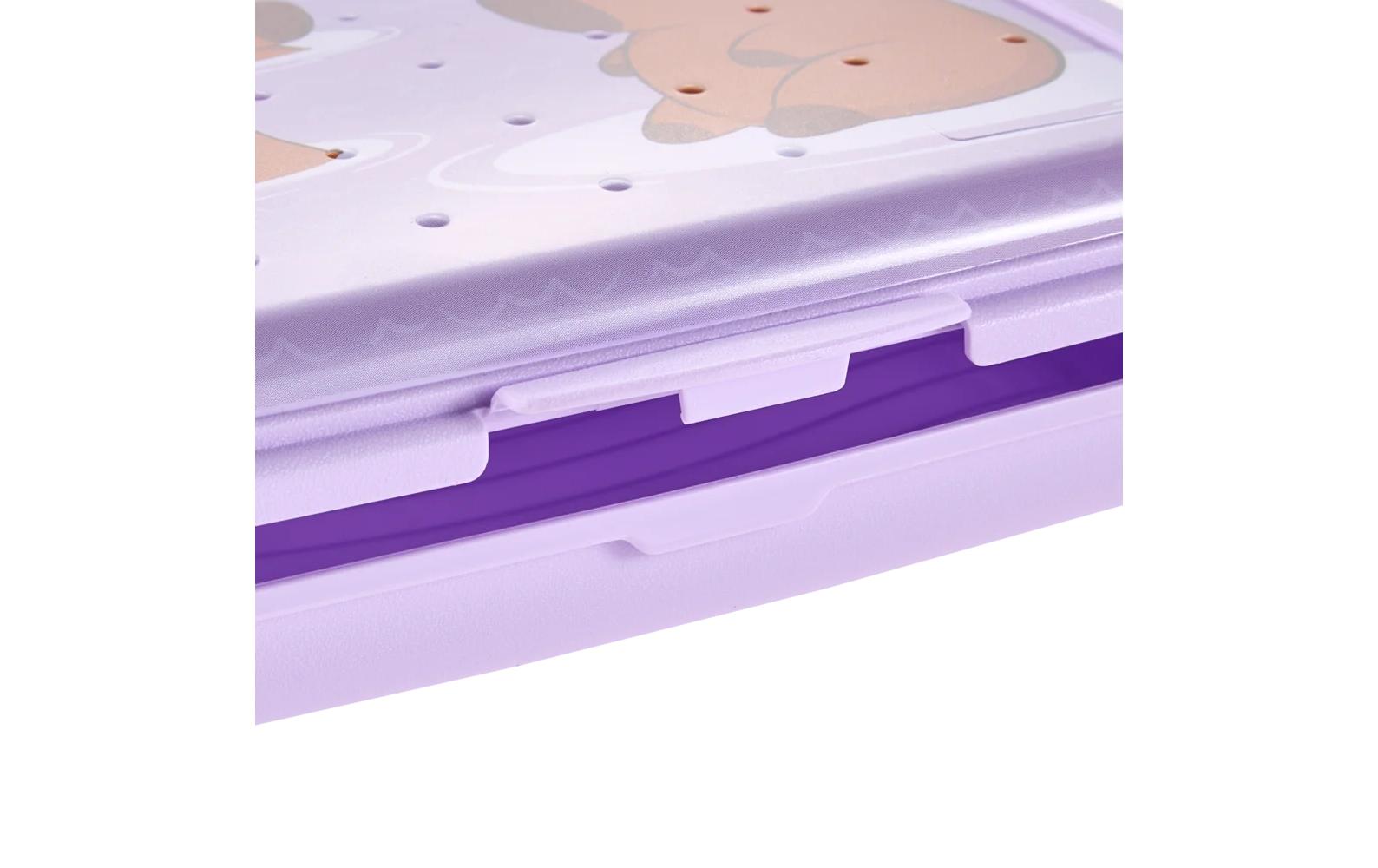 keeeper Lunchbox 500 ml, 13 × 17 × 3.5 cm, Polypropylen (PP), Flieder