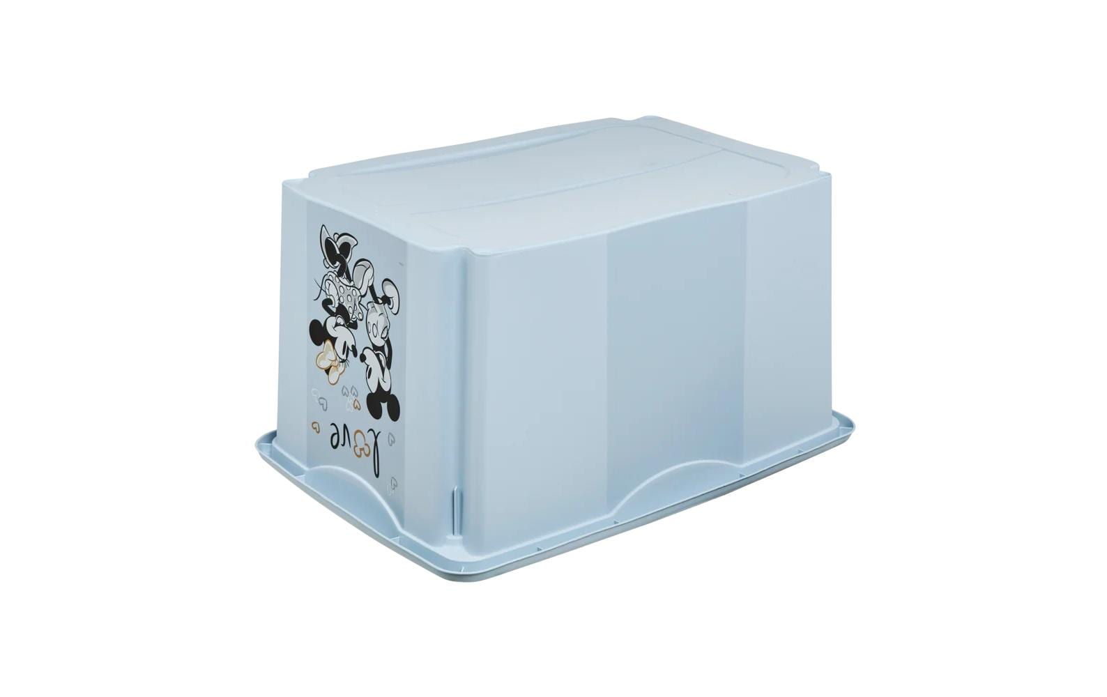 keeeper Aufbewahrungsbox 45 l (mit Deckel) – Polypropylen – Blau – 400 × 300 × 555 mm