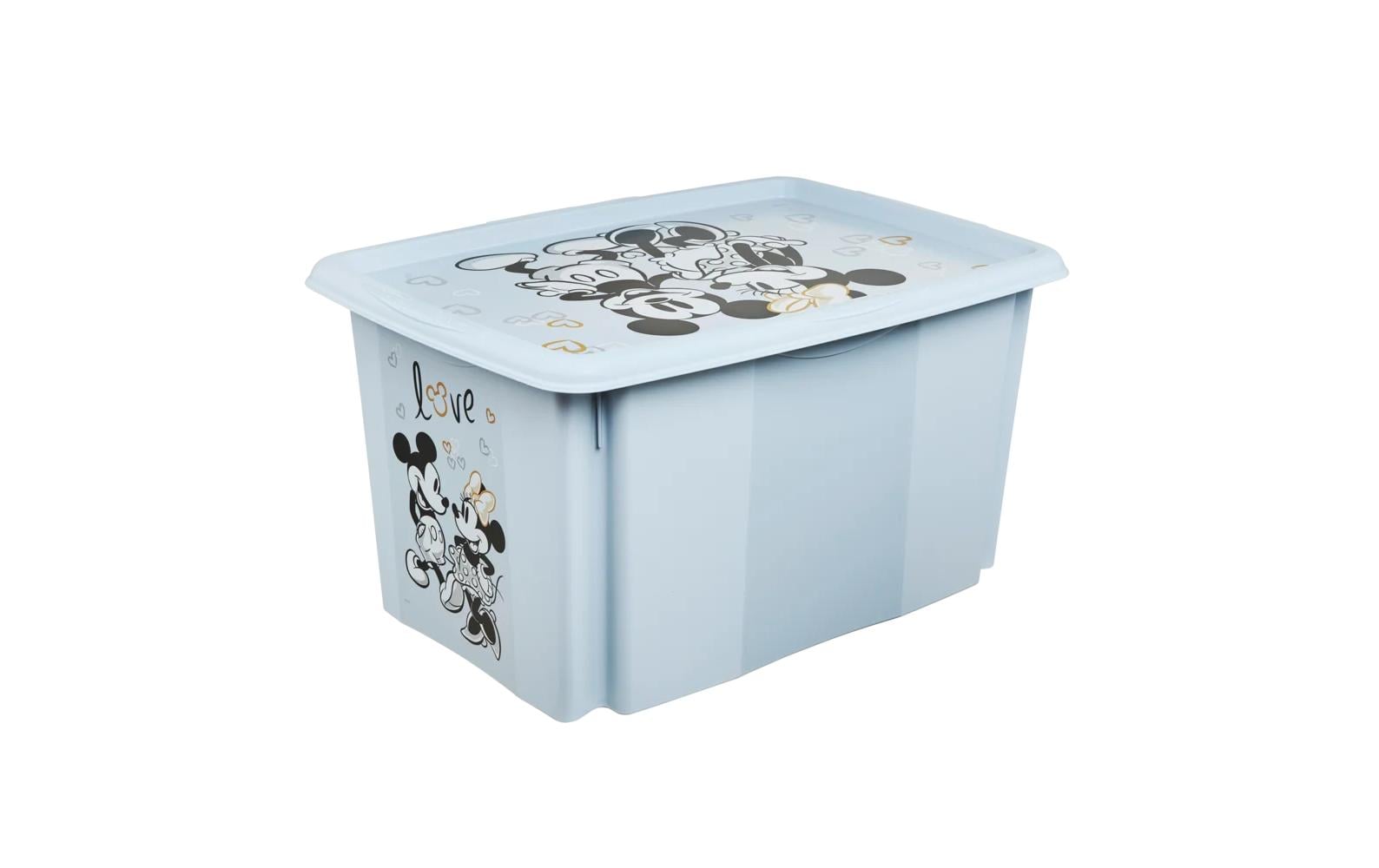 keeeper Aufbewahrungsbox 45 l (mit Deckel) – Polypropylen – Blau – 400 × 300 × 555 mm