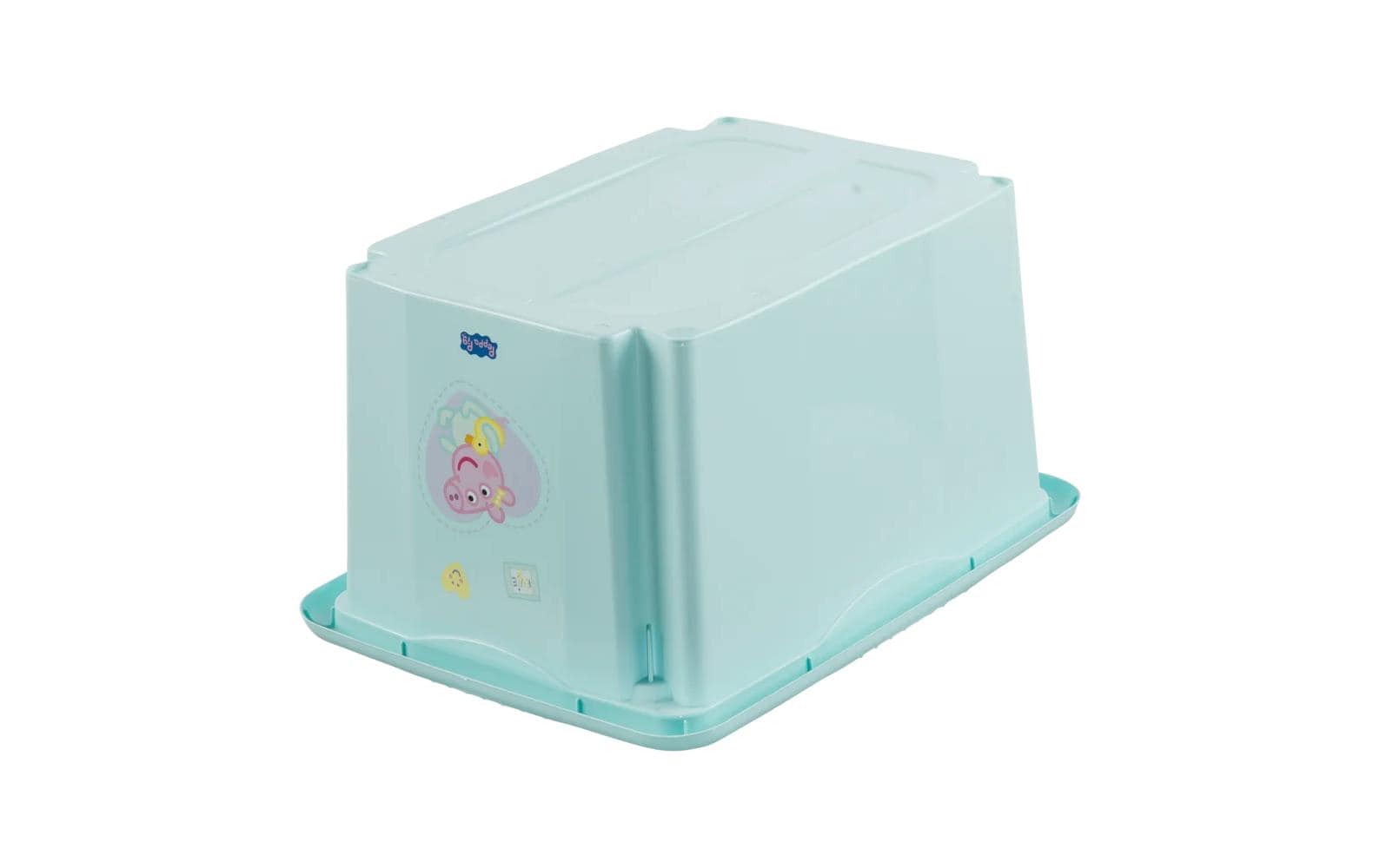 keeeper Aufbewahrungsbox 15 l (mit Deckel) – Polypropylen – Türkis – stapelbar – 380 × 205 × 295 mm