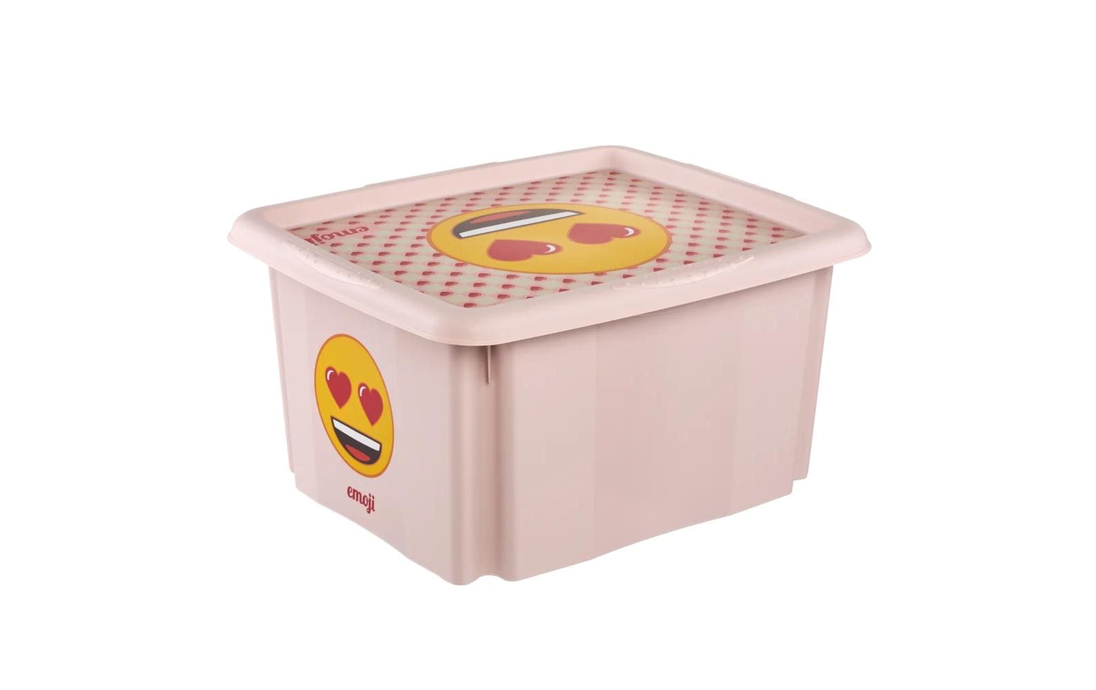 keeeper Aufbewahrungsbox 30 l (mit Deckel) – Polypropylen – Rosa – 350 × 270 × 450 mm