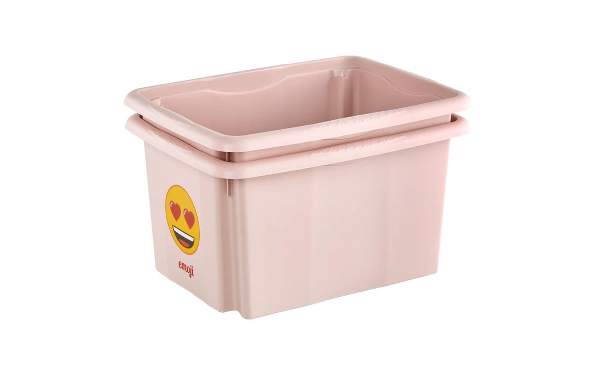 keeeper Aufbewahrungsbox 24 l (mit Deckel) – Polypropylen – Rosa – BPA-frei – 355 × 225 × 425 mm
