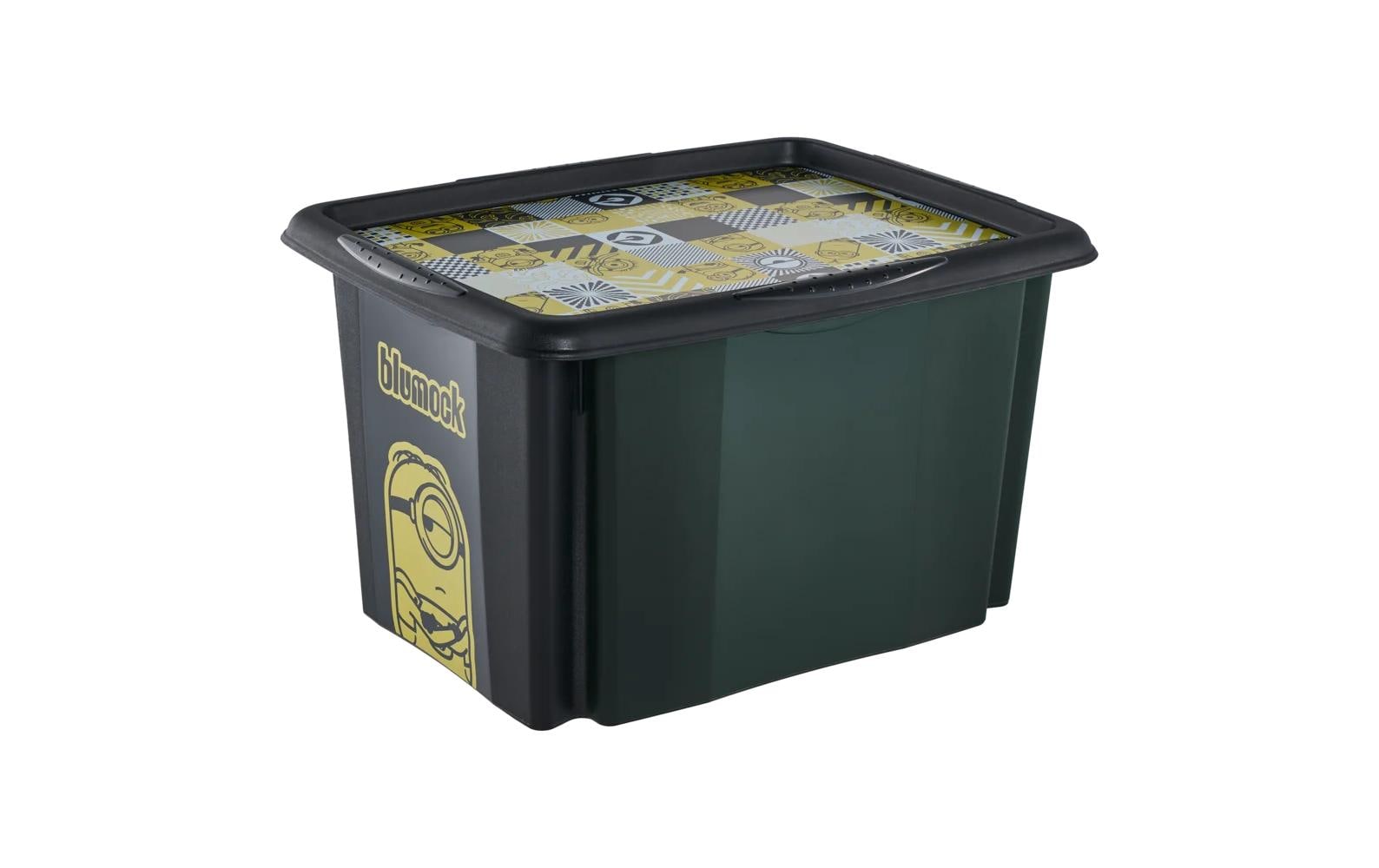keeeper Aufbewahrungsbox 30 l (mit Deckel) – Polypropylen – Schwarz – 350 × 270 × 450 mm