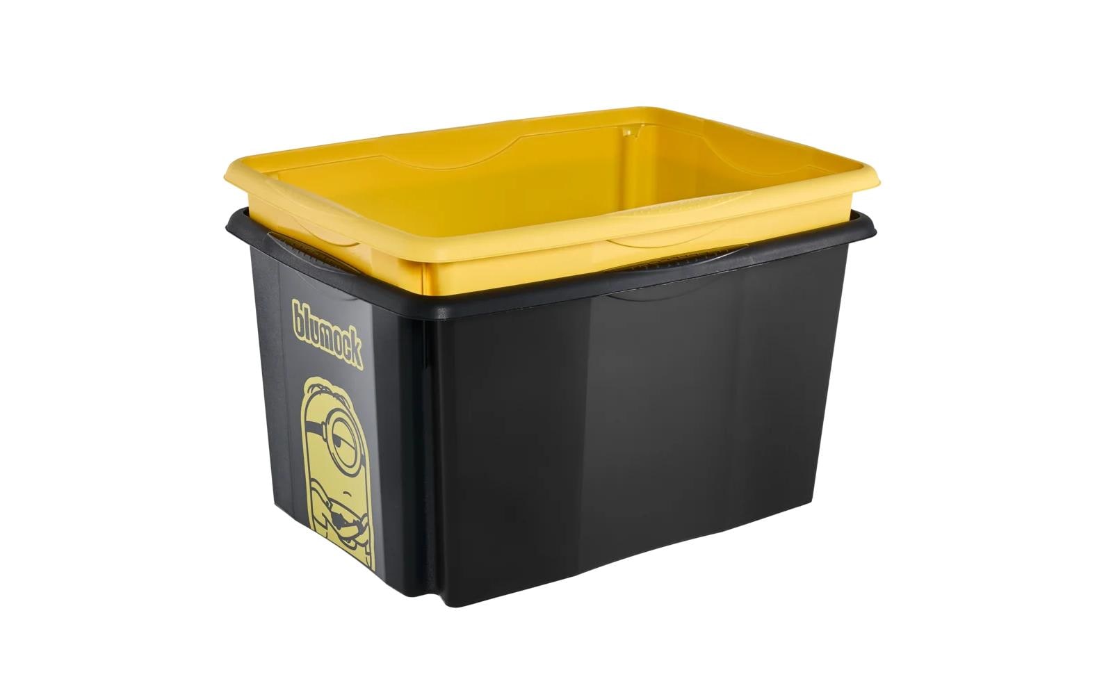 keeeper Aufbewahrungsbox 45 l (mit Deckel) – Polypropylen – Schwarz – 400 × 300 × 555 mm